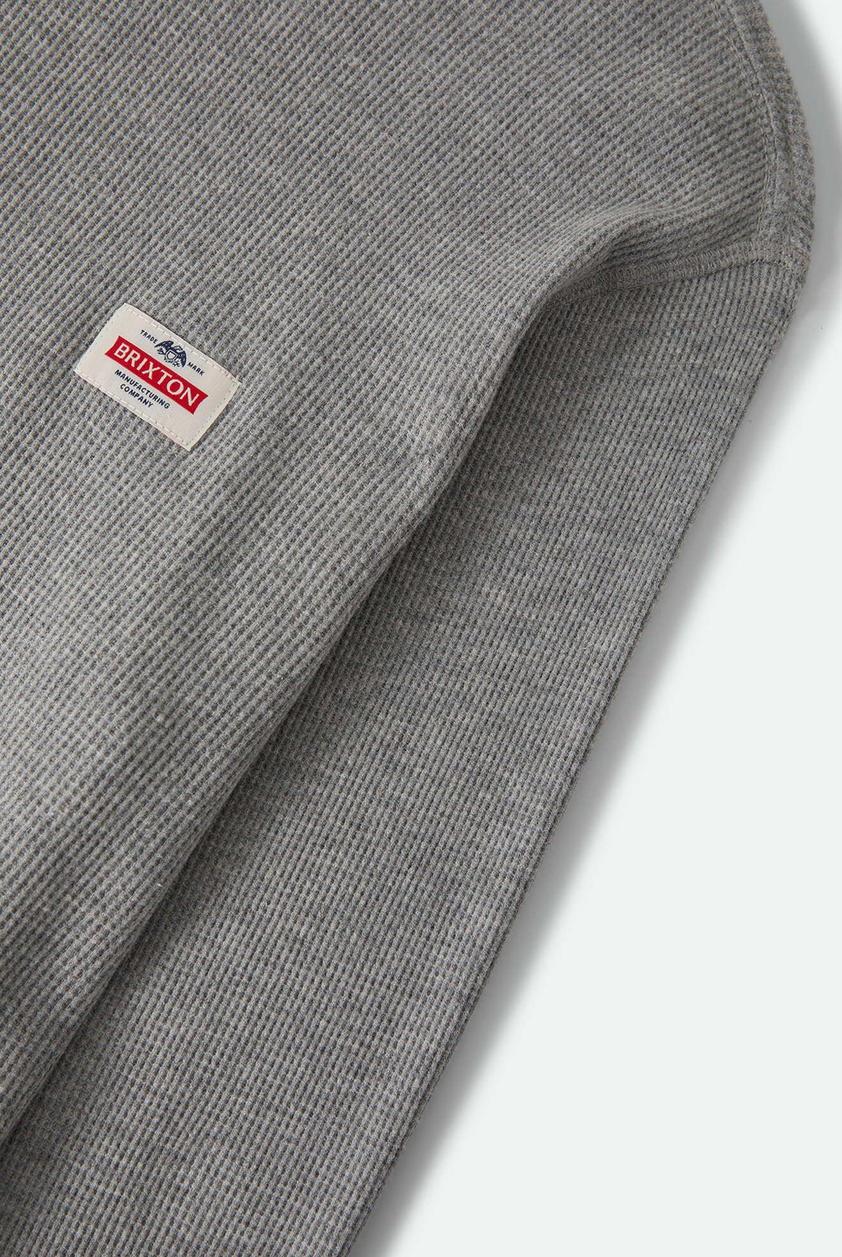 Men's Trademark Waffle Knit Top in the color Heather Grey - Additional Laydown image