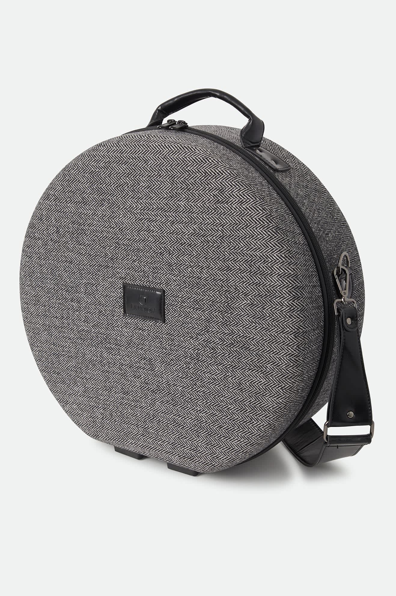 Unisex Done Proper Fedora Travel Case in the color Grey/Black - Front Product View