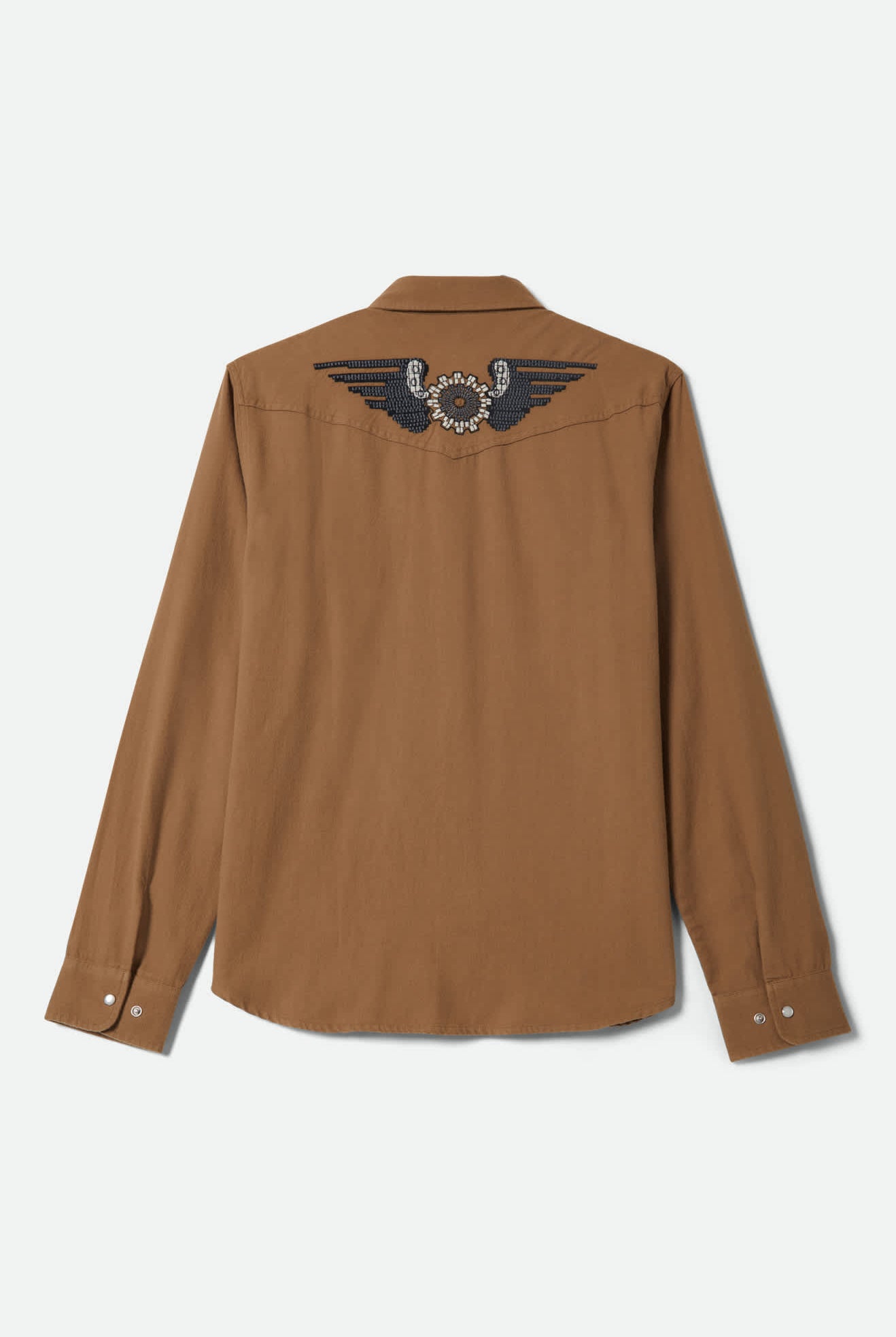 Men's Waylon Lightweight Overshirt in the color Khaki - Additional Laydown image