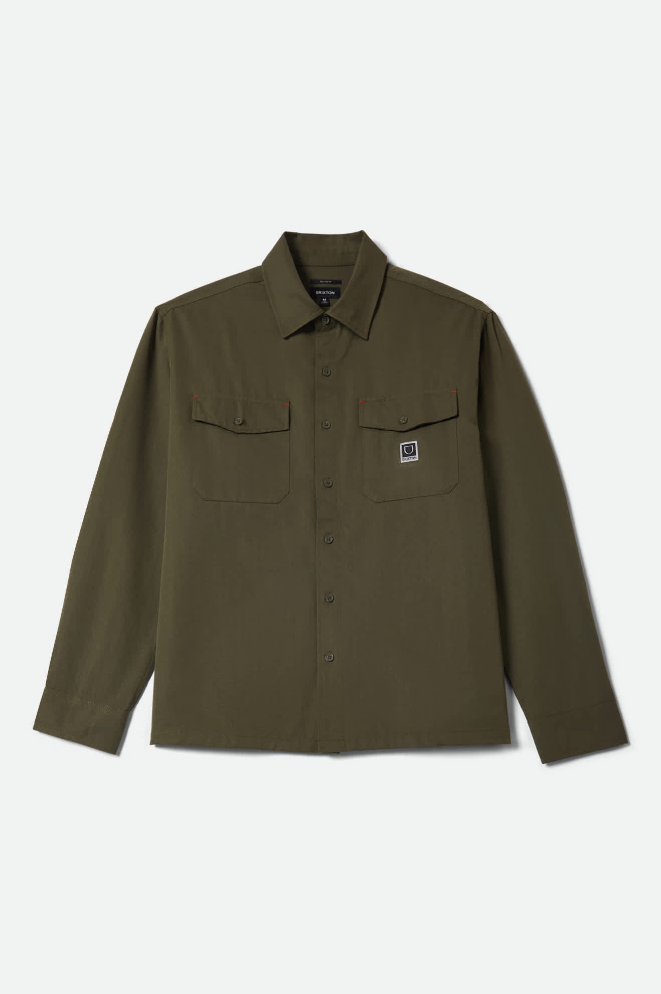 Men's Journey Lightweight Long Sleeve Shirt in the color Dark Olive - Front Product View