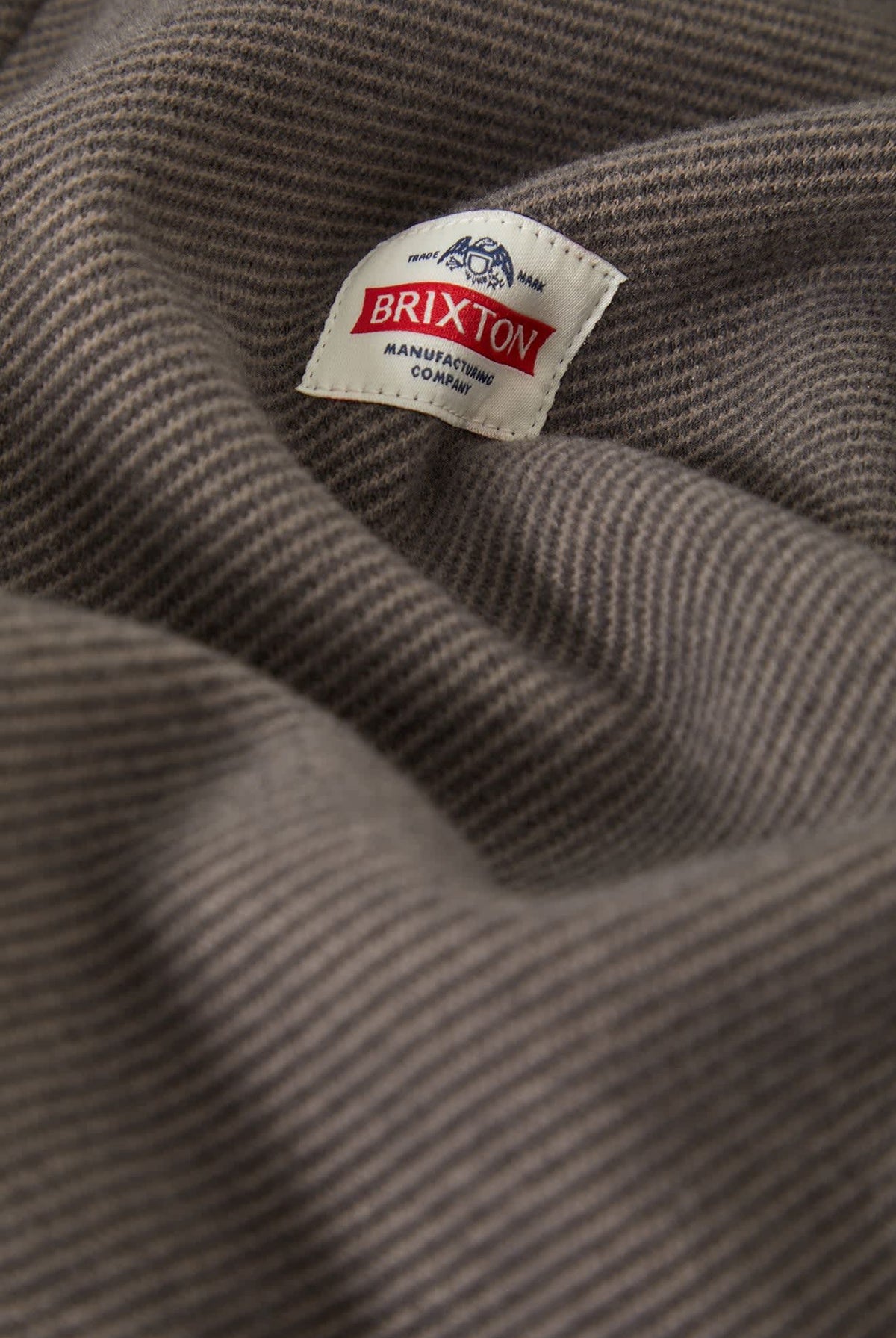 Men's Trademark Zip Flannel Jacket in the color Heather Grey - Additional Laydown image