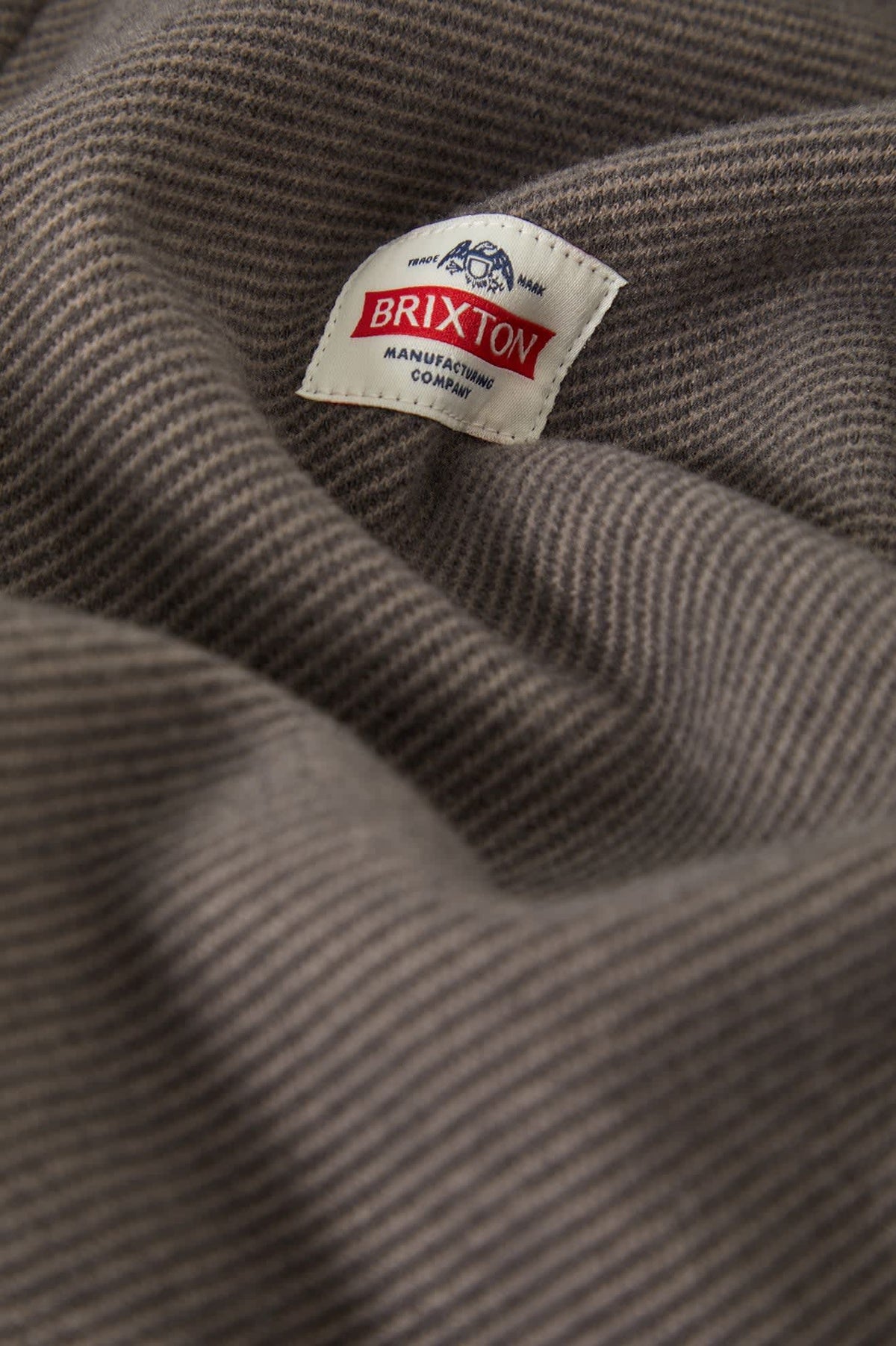 Men's Trademark Zip Flannel Jacket in the color Heather Grey - Additional Laydown image