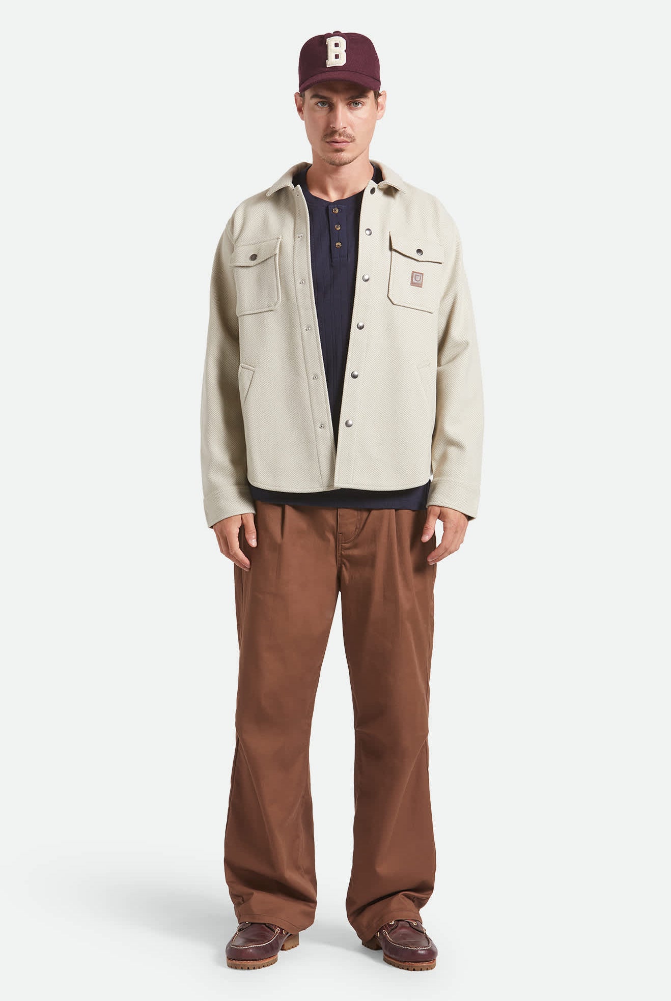 Men's Durham Brushed Menswear Jacket in the color Brushed Elm - Additional Fit image