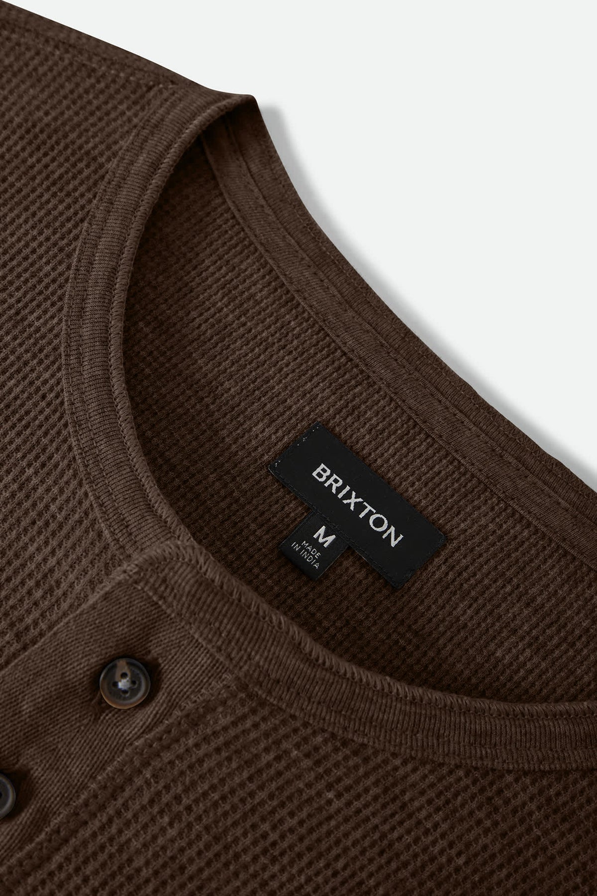 Men's Baseline Waffle Knit Top in the color Walnut Brown - Additional Laydown image