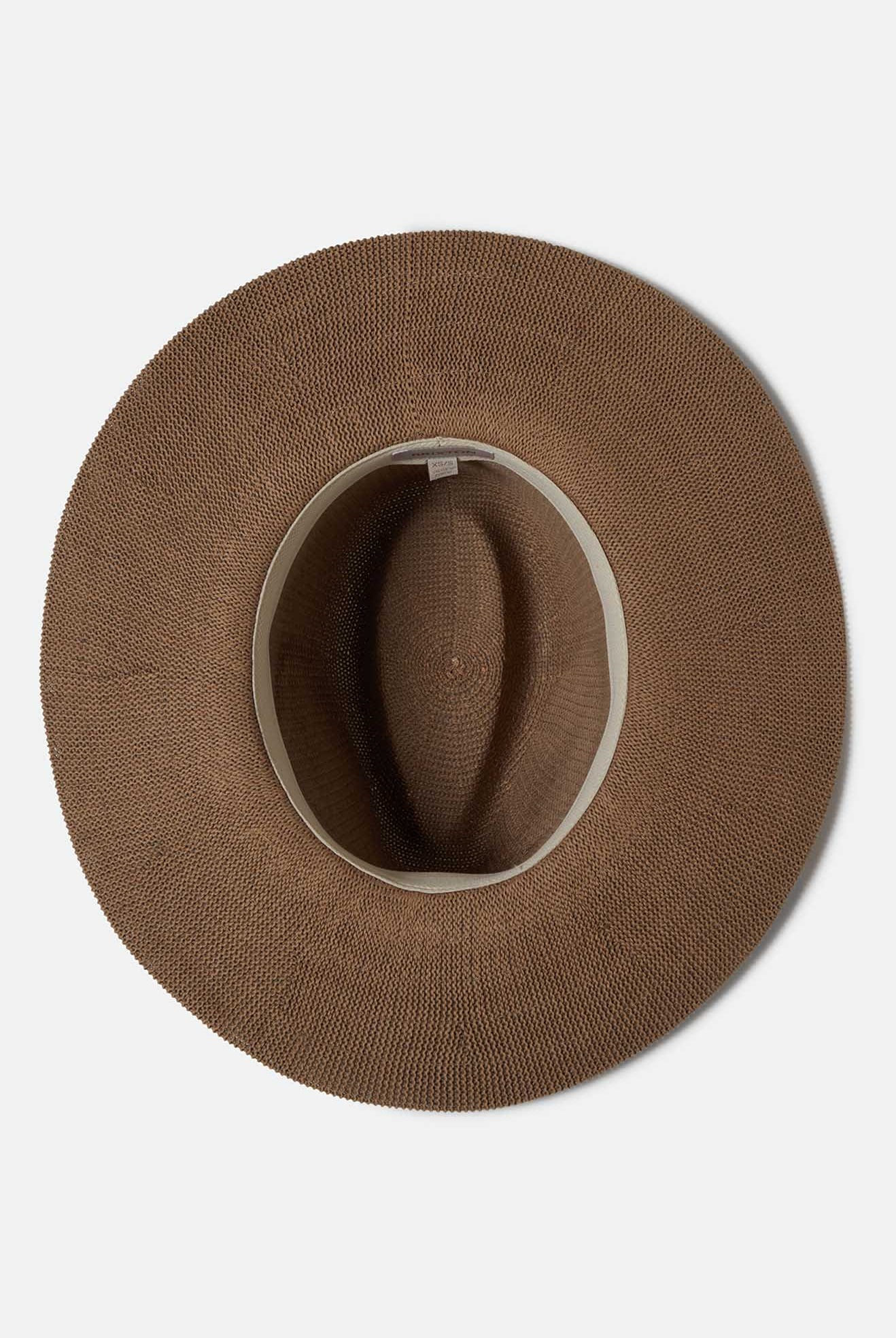 Women's Lyons Knit Packable Hat in the color Dark Tan/Black - Additional Laydown image