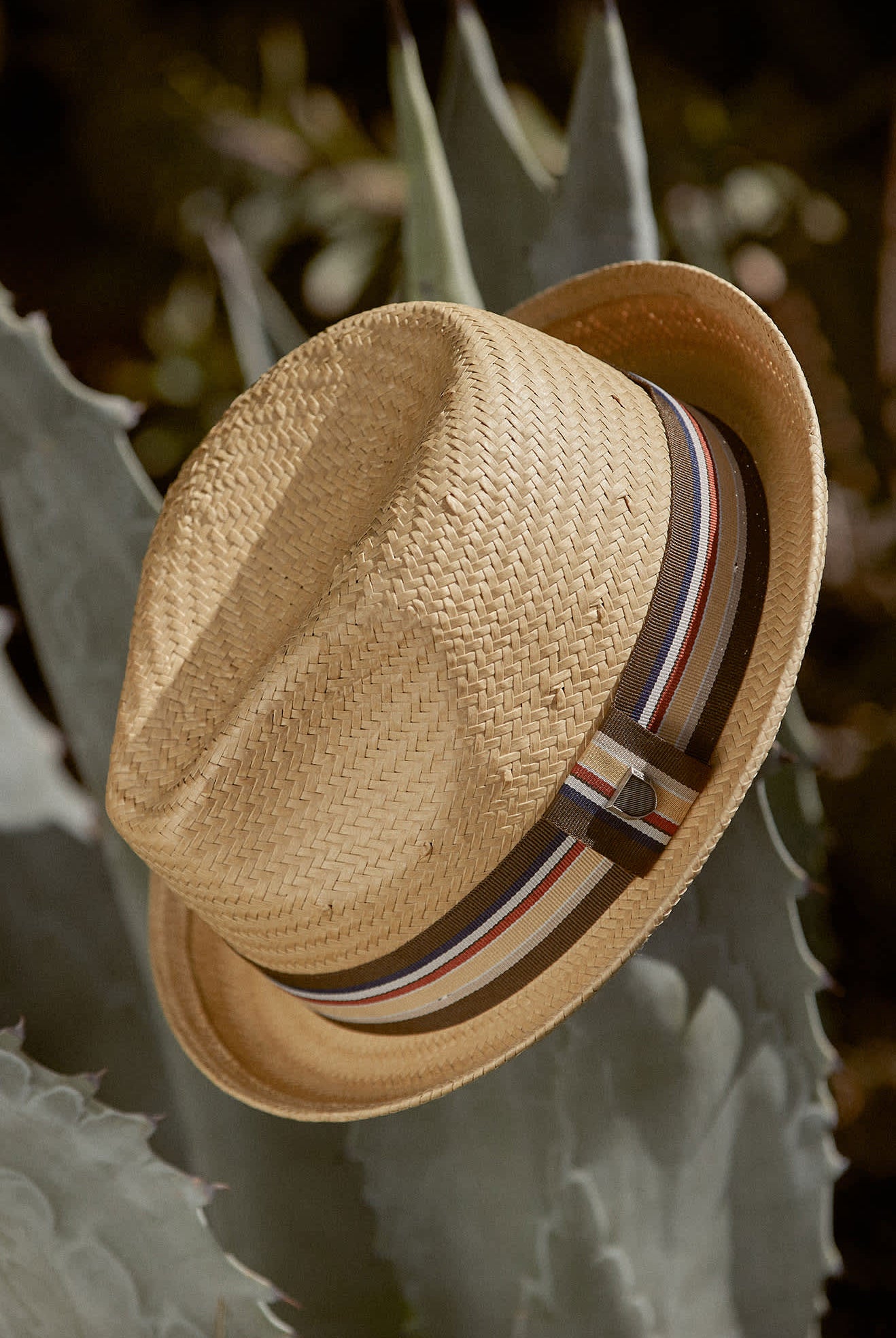 Unisex Castor Fedora in the color Tan - Additional Laydown image