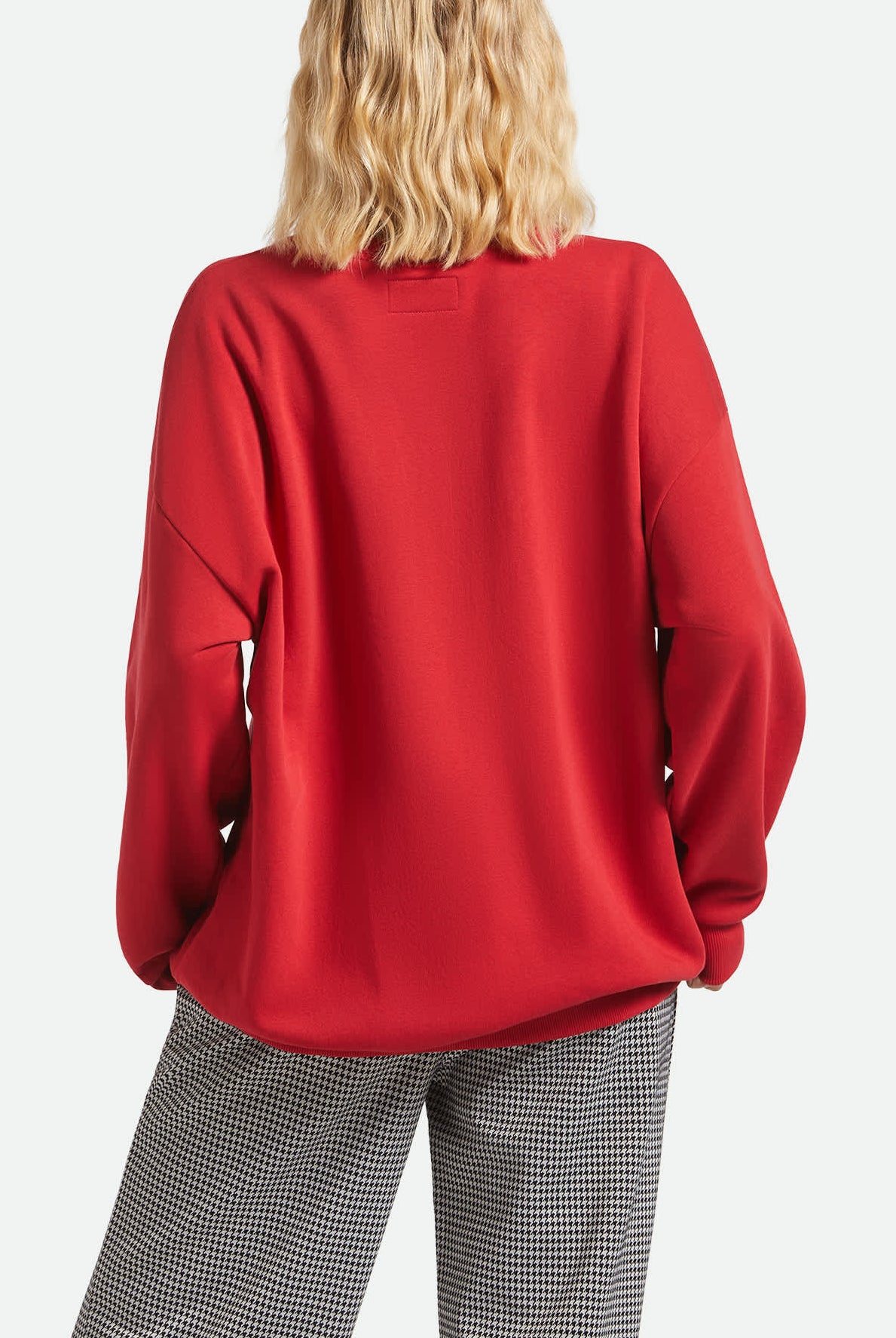 Women's Coors Light Caster Crew in the color Coors Red - Women's Back View