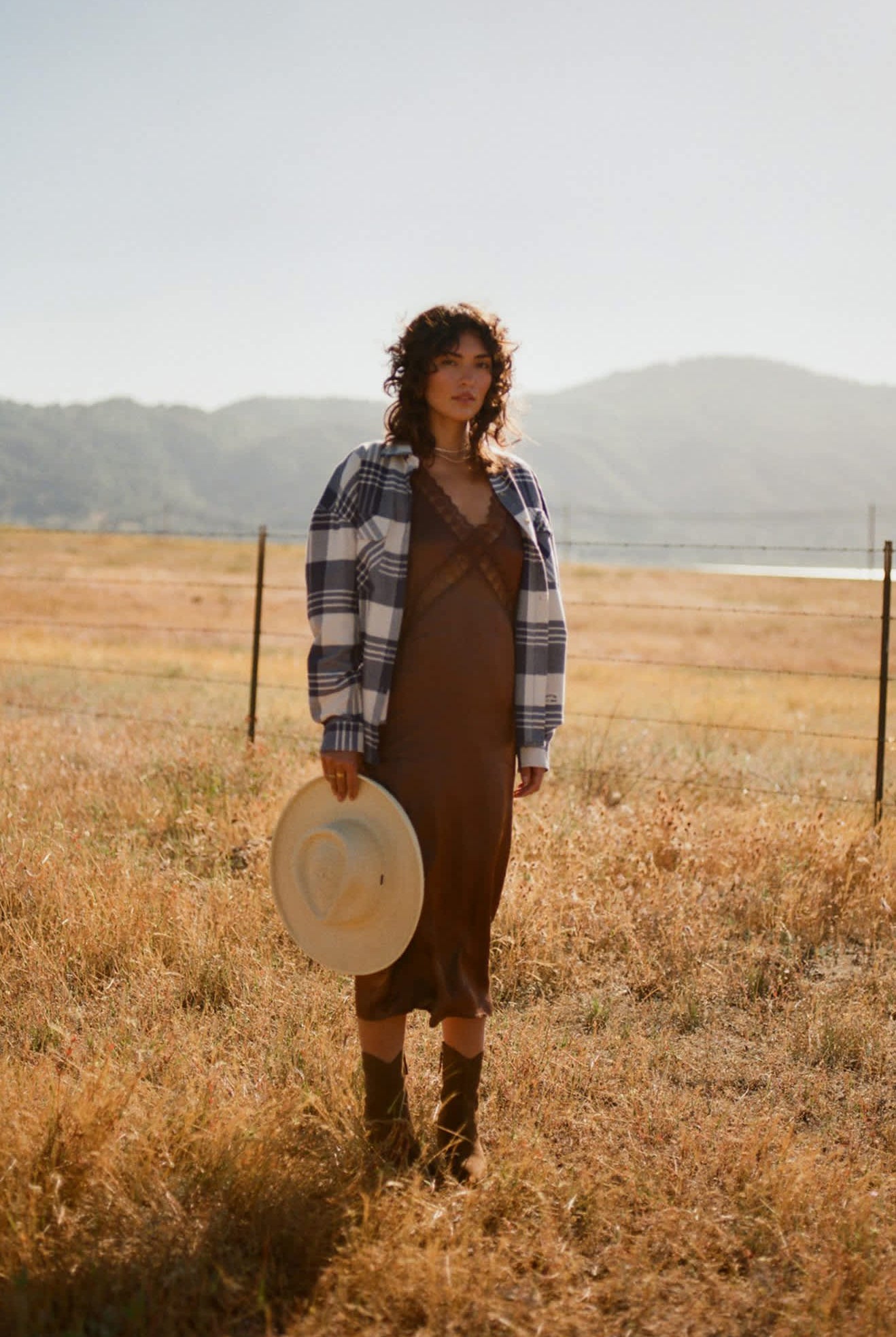 Women's Bowery Women's Classic L/S Flannel in the color Azure Blue/Whitecap Plaid - Women's Featured View