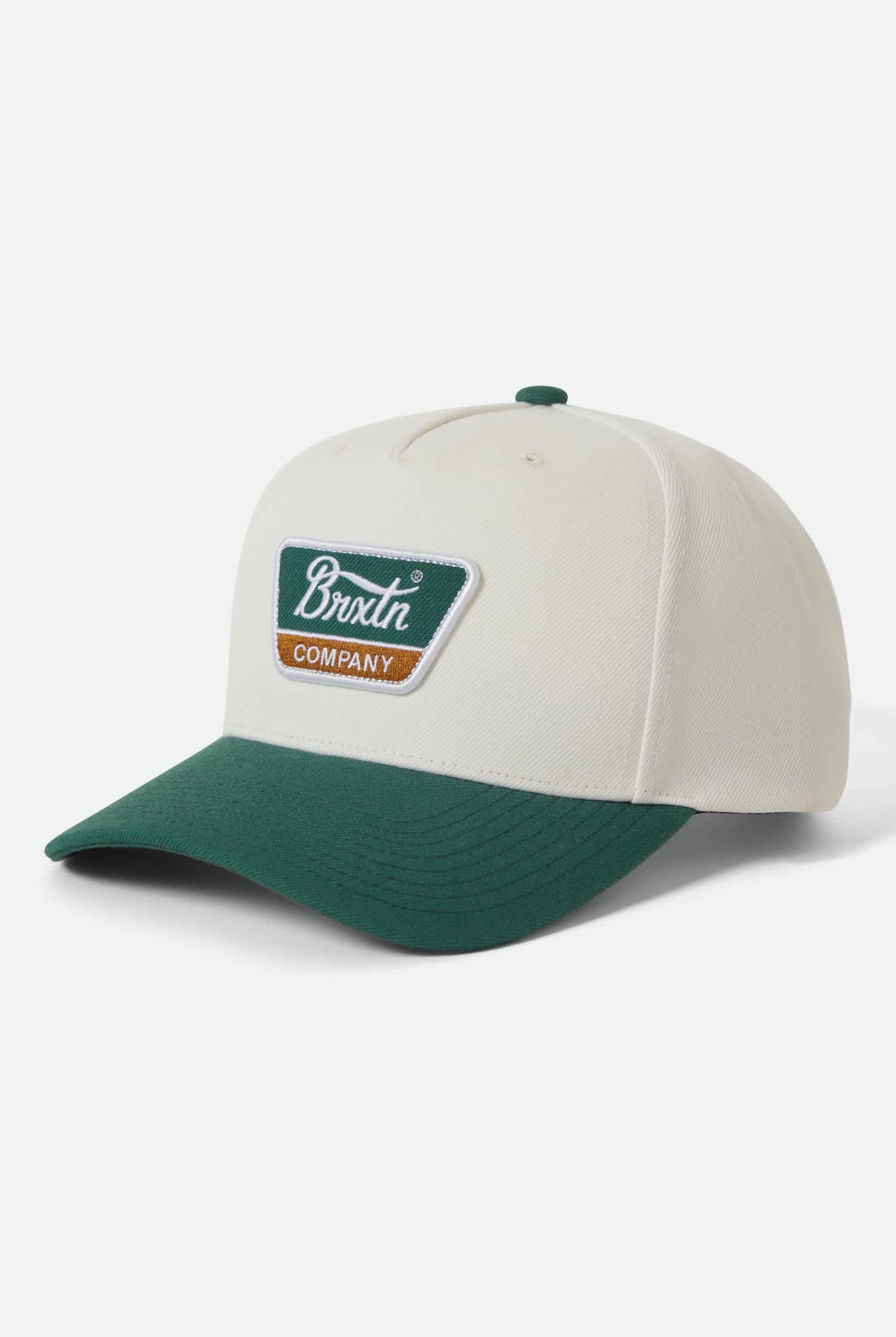 Unisex Linwood NetPlus Snapback in the color Off White/Primal Green - Front Product View