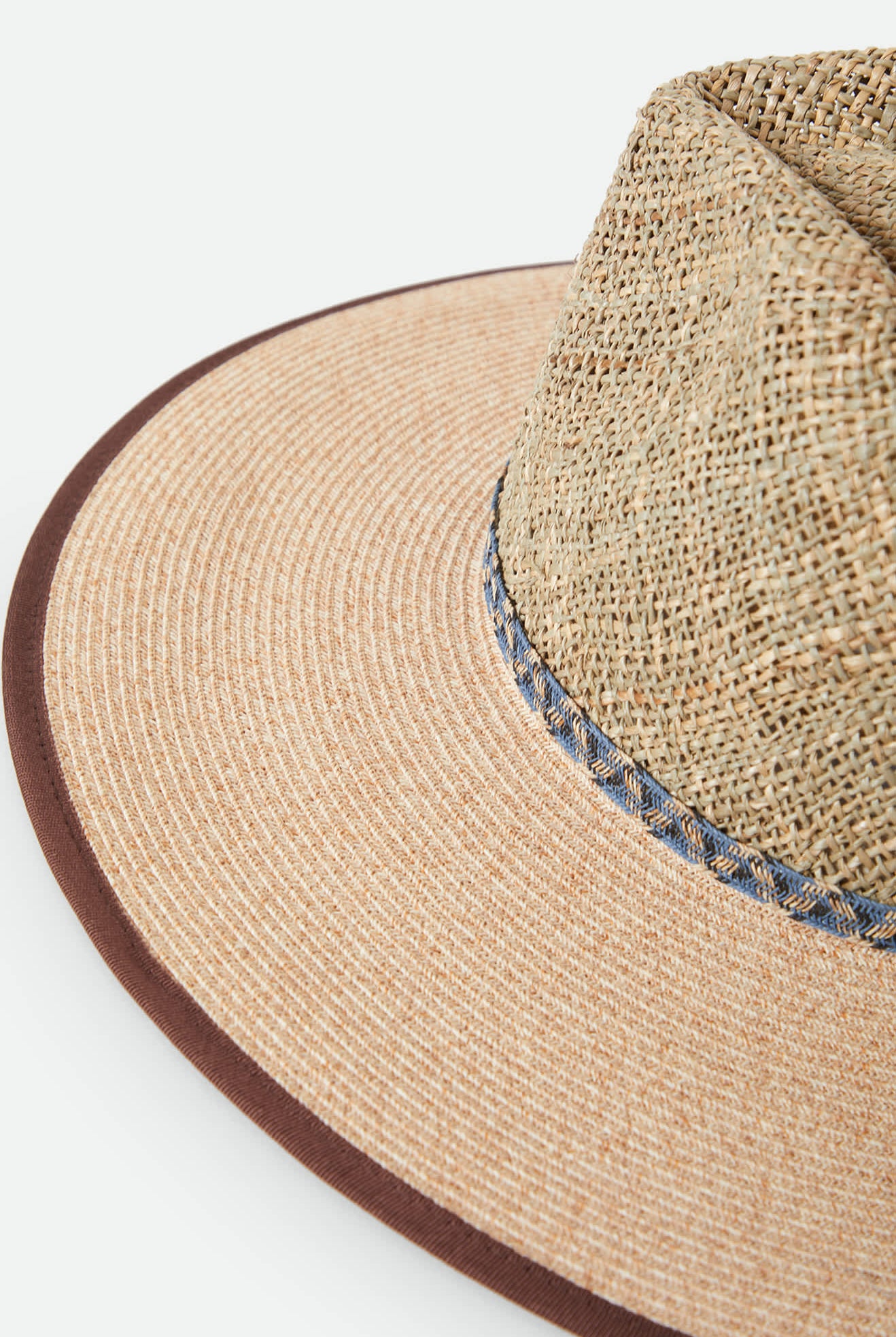 Women's Nova Seagrass Straw Hat in the color Natural/Black - Additional Laydown image