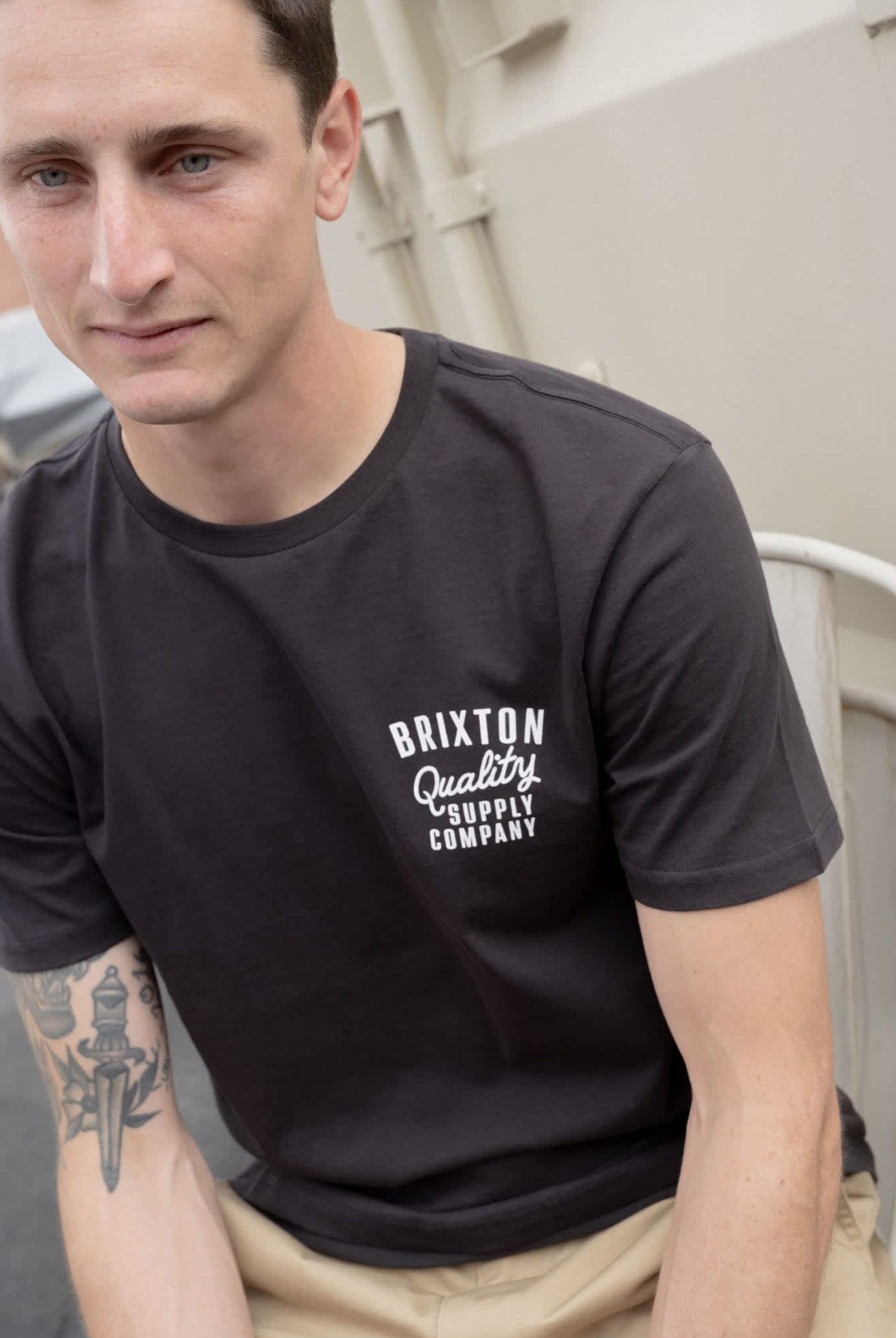 Men's Hubal S/S Tailored T-Shirt in the color Black - Men's Lifestyle image