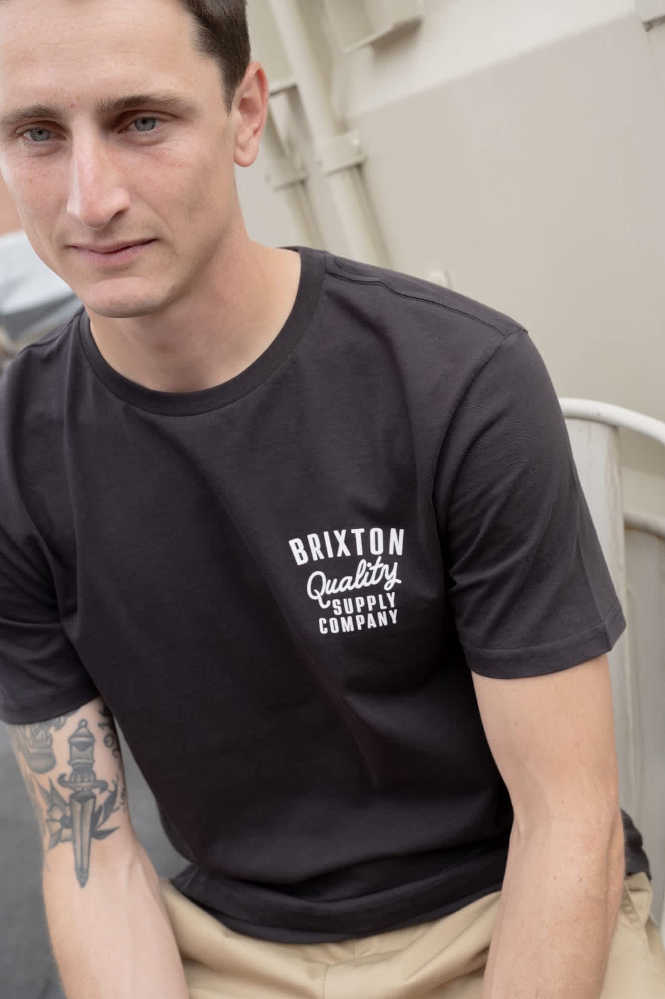 Men's Hubal S/S Tailored T-Shirt in the color Black - Men's Lifestyle image
