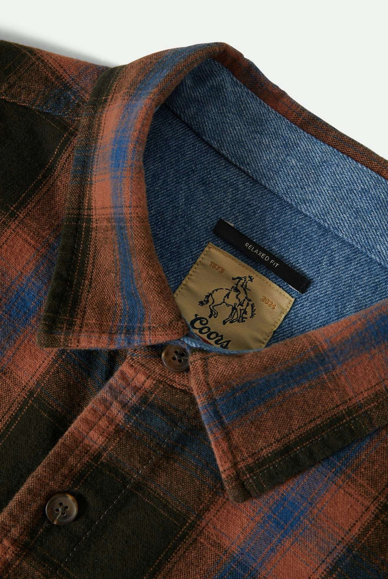 Extra Laydown Image 1 | Coors Colt L/S Flannel - Black/Brown
