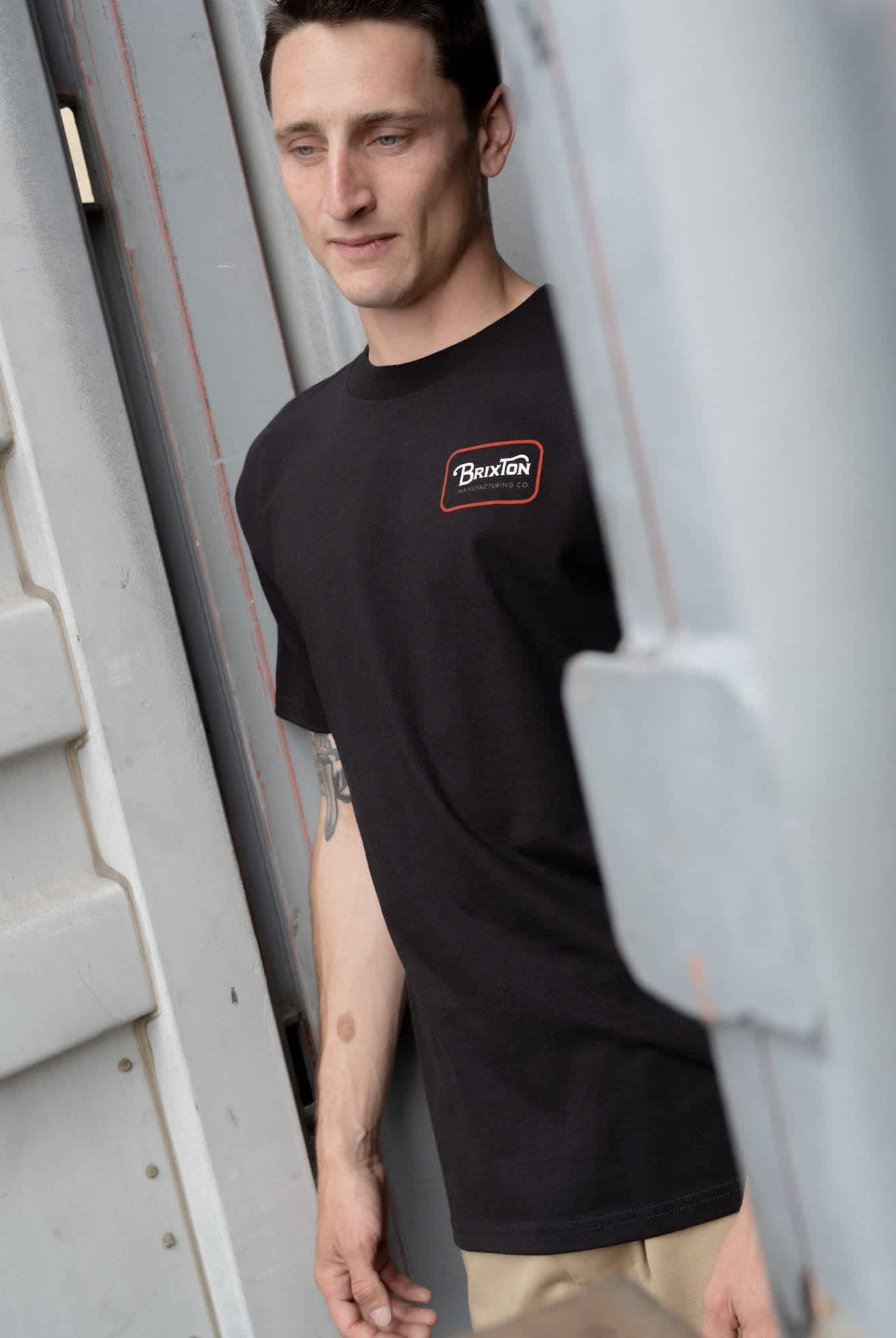 Men's Grade Short Sleeve Standard T-Shirt in the color Black/Red/Copper - Men's Lifestyle image