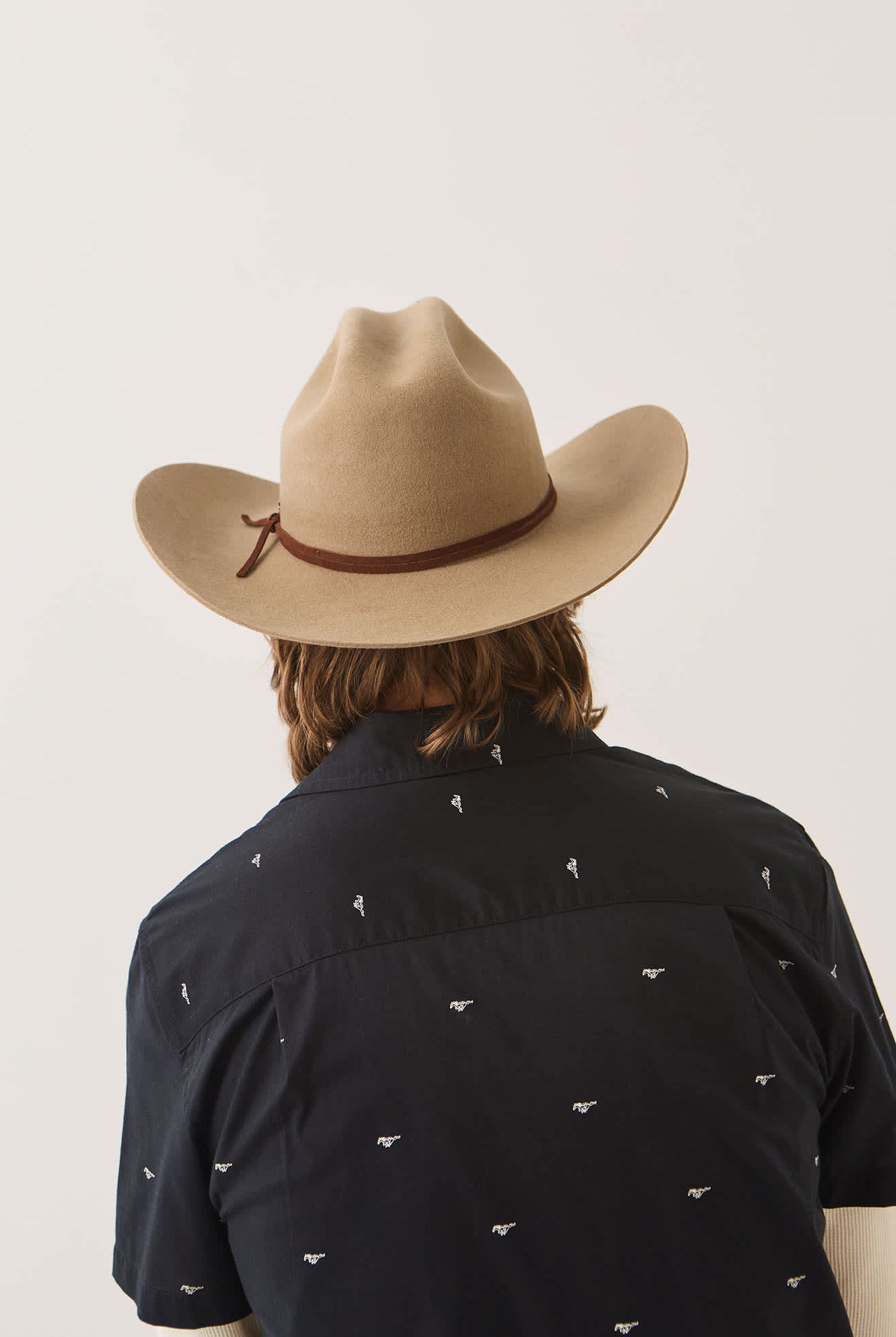 Unisex Laredo Cowboy Hat in the color Khaki - Men's Back View