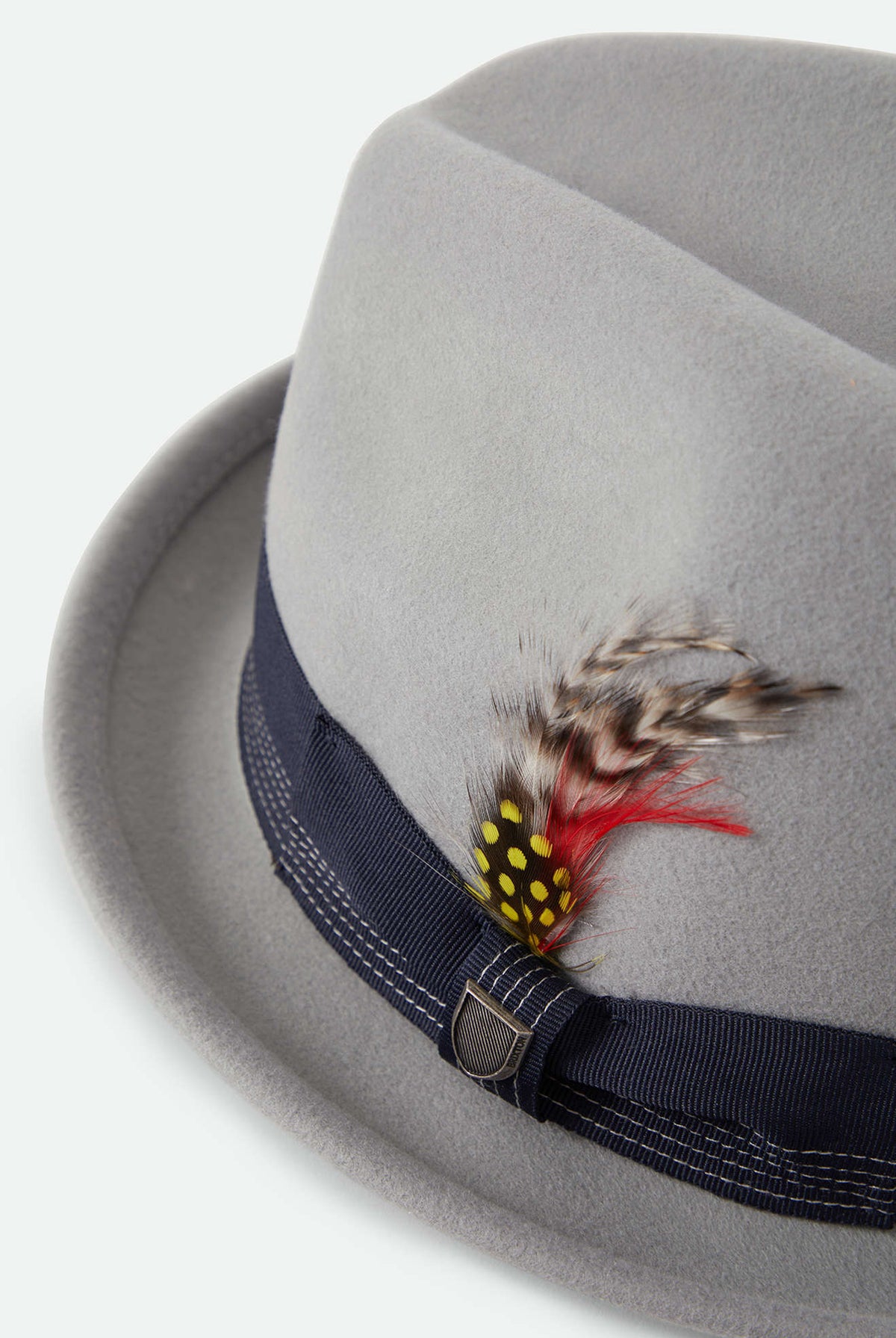 Unisex Gain Fedora in the color Light Grey/Midnight - Additional Laydown image