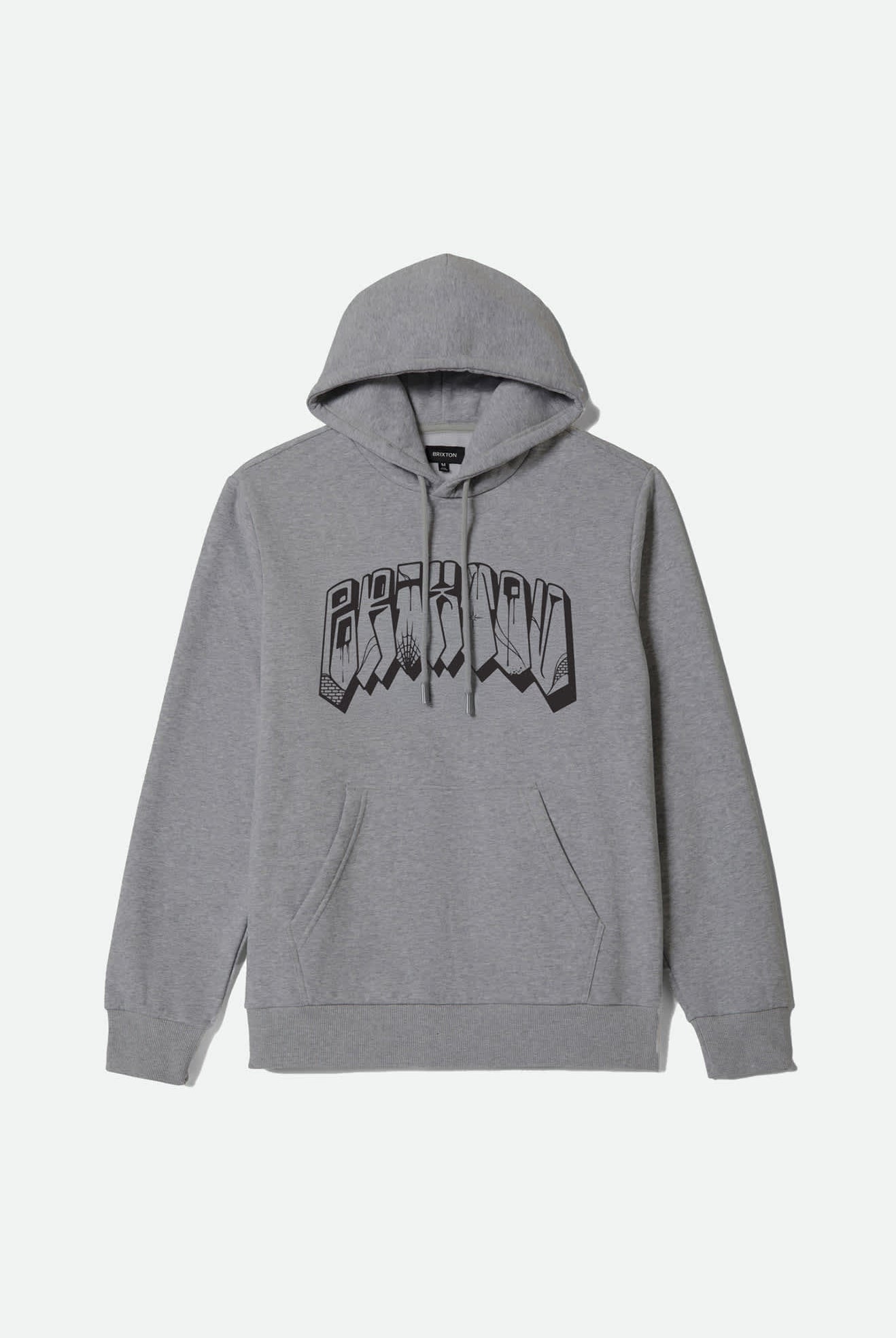 Men's Banded Hoodie in the color Gunmetal Heather - Front Product View