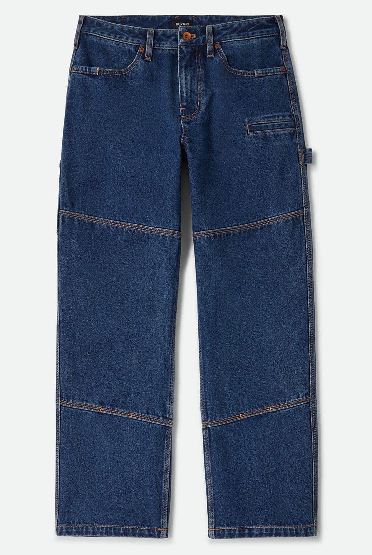 Men's Builders Carpenter Pant in the color Dark Denim - Front Product View
