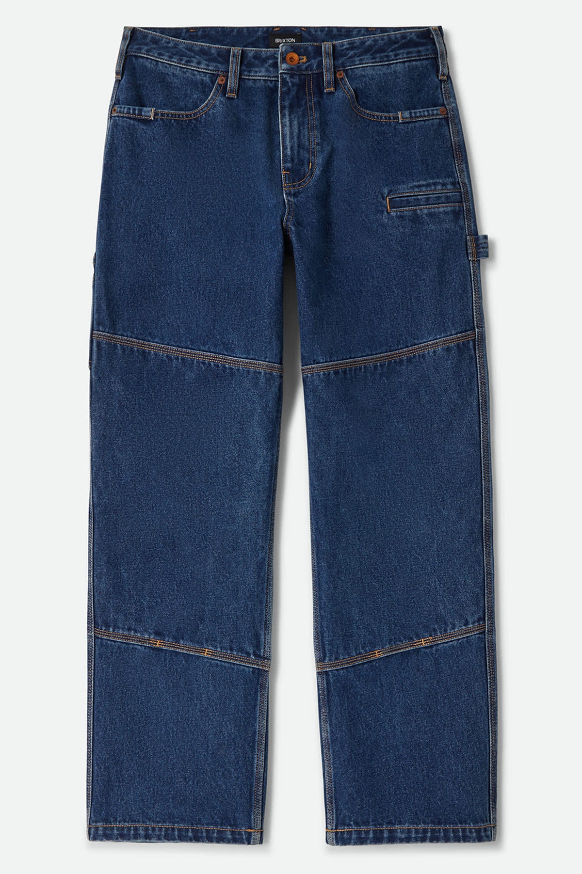 Men's Builders Carpenter Pant in the color Dark Denim - Front Product View
