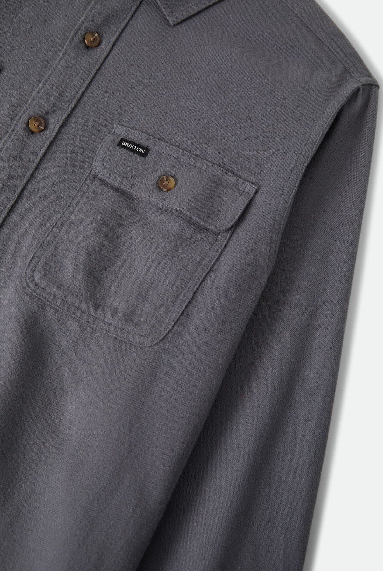 Men's Bowery Lightweight Ultra Soft Flannel in the color Future Grey - Additional Laydown image