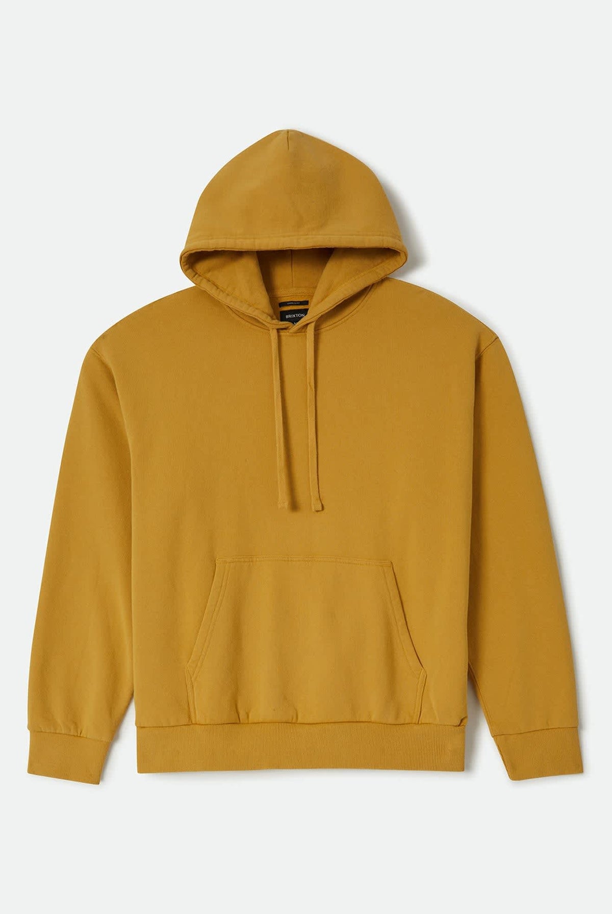 Men's Brixton Baseline Hood Fleece in the color Dusted Ochre Vintage Wash - Front Product View