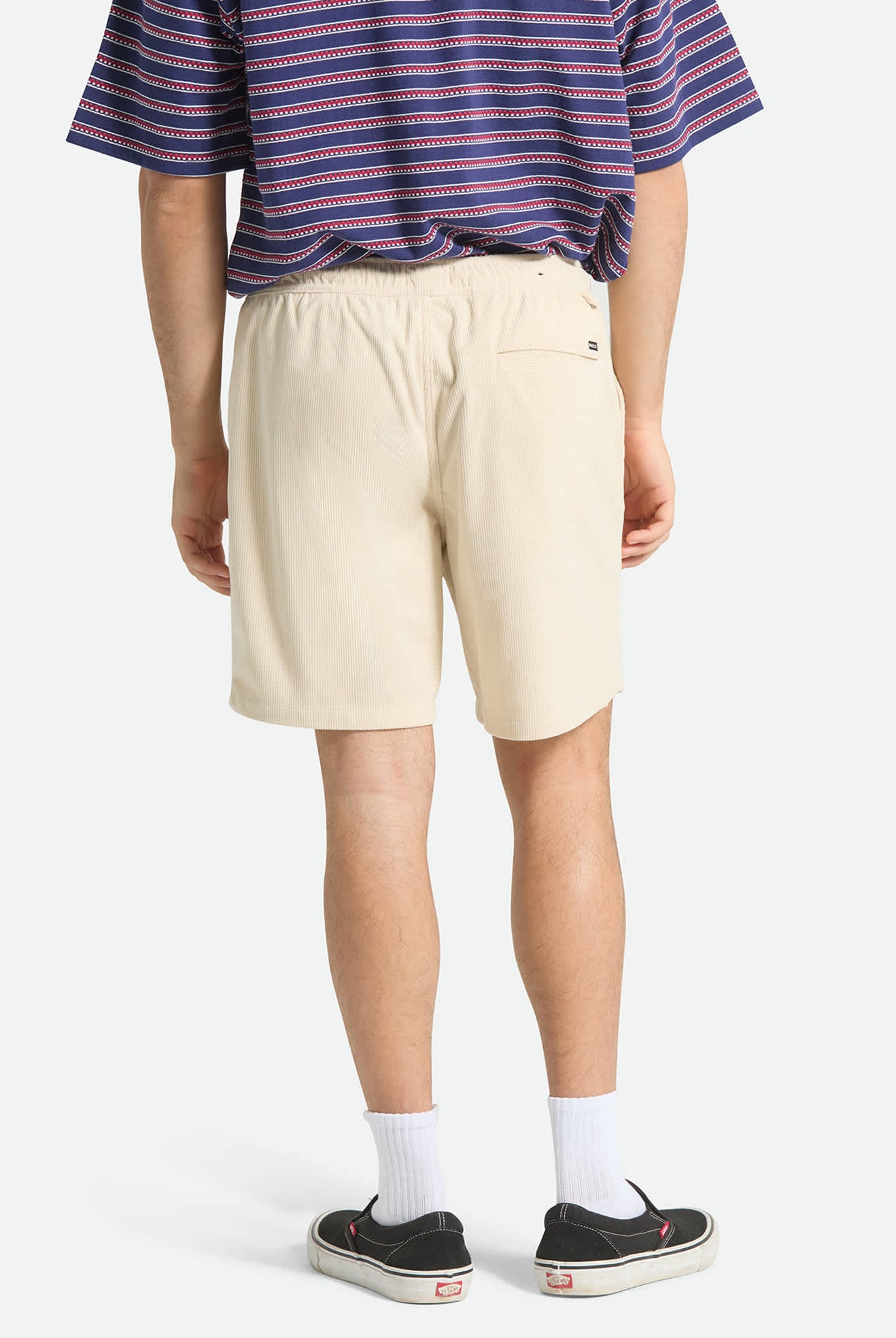 Men's Everyday Corduroy Short in the color Whitecap - Men's Back View