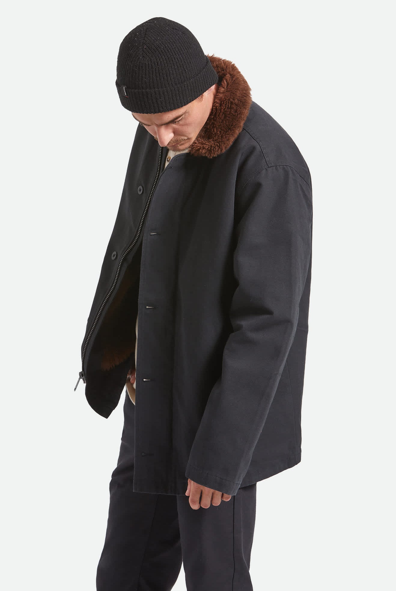 Men's Mast Jacket in the color Black - Men's Side View