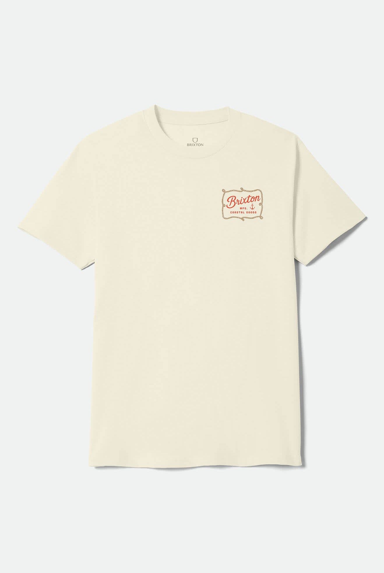 Men's Anchor Standard T-Shirt in the color Cream - Front Product View