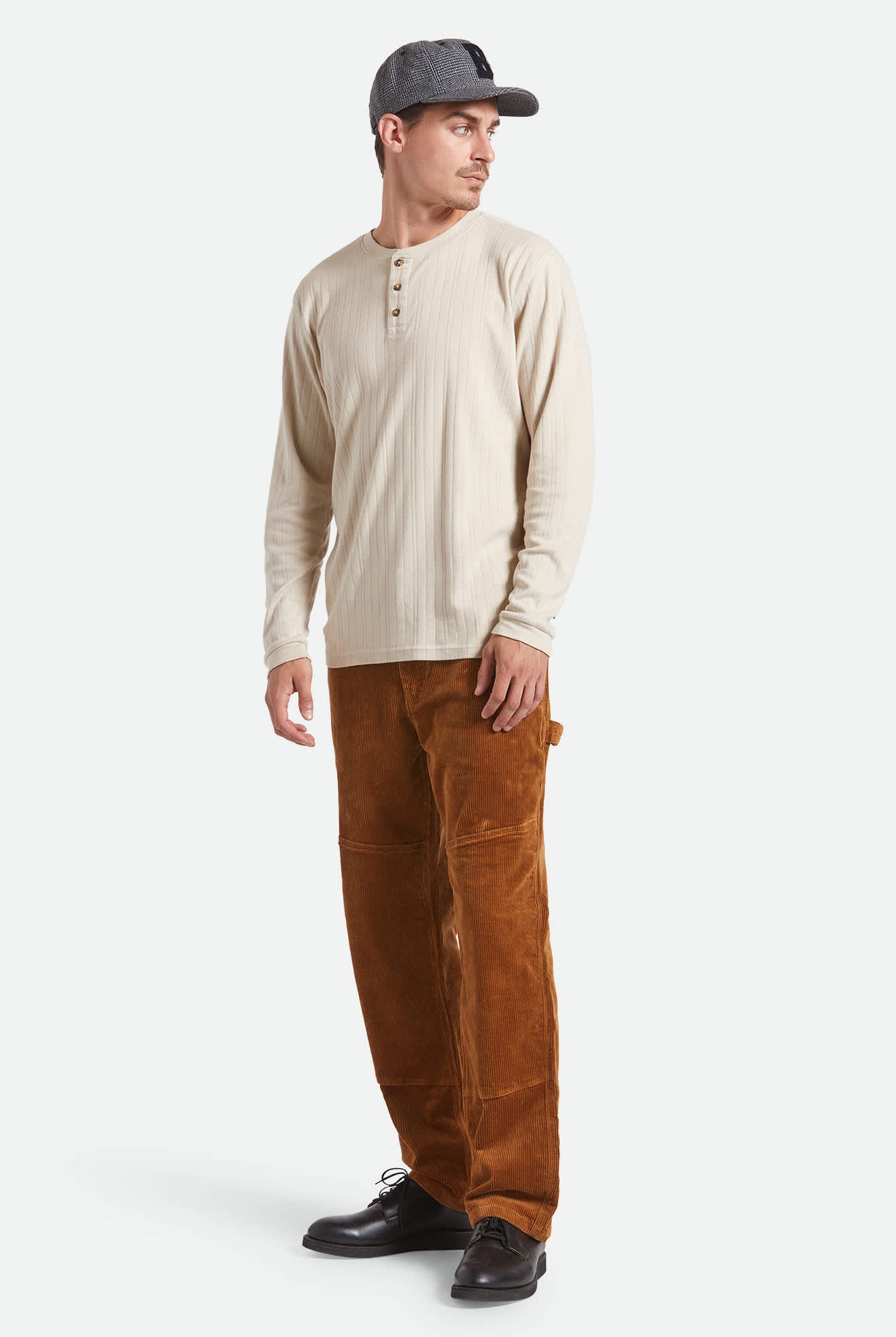 Men's Builders Carpenter Stretch Pant in the color Washed Copper Corduroy - Additional Fit image