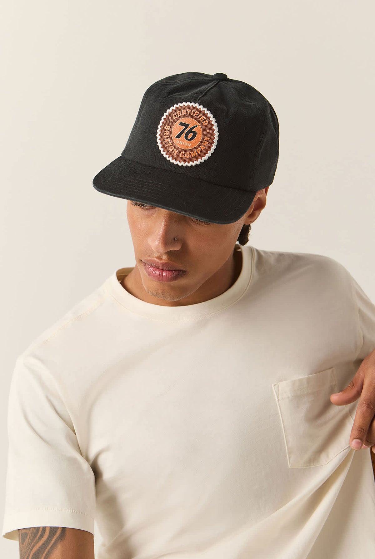 Unisex 76 Certified Snapback in the color Washed Black - Additional Fit image