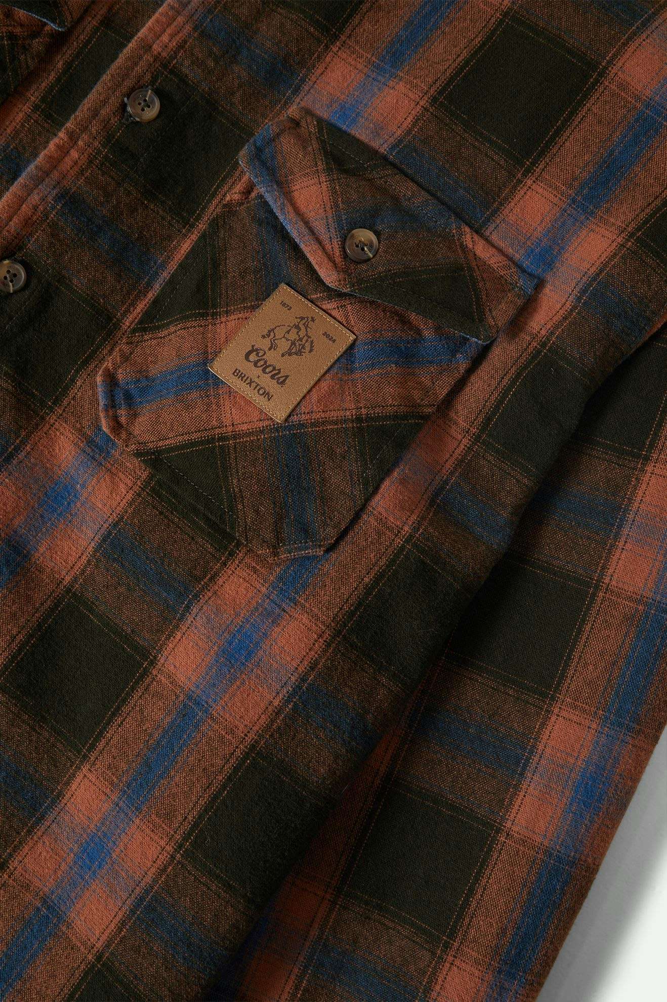 Extra Laydown Image 3 | Coors Colt L/S Flannel - Black/Brown
