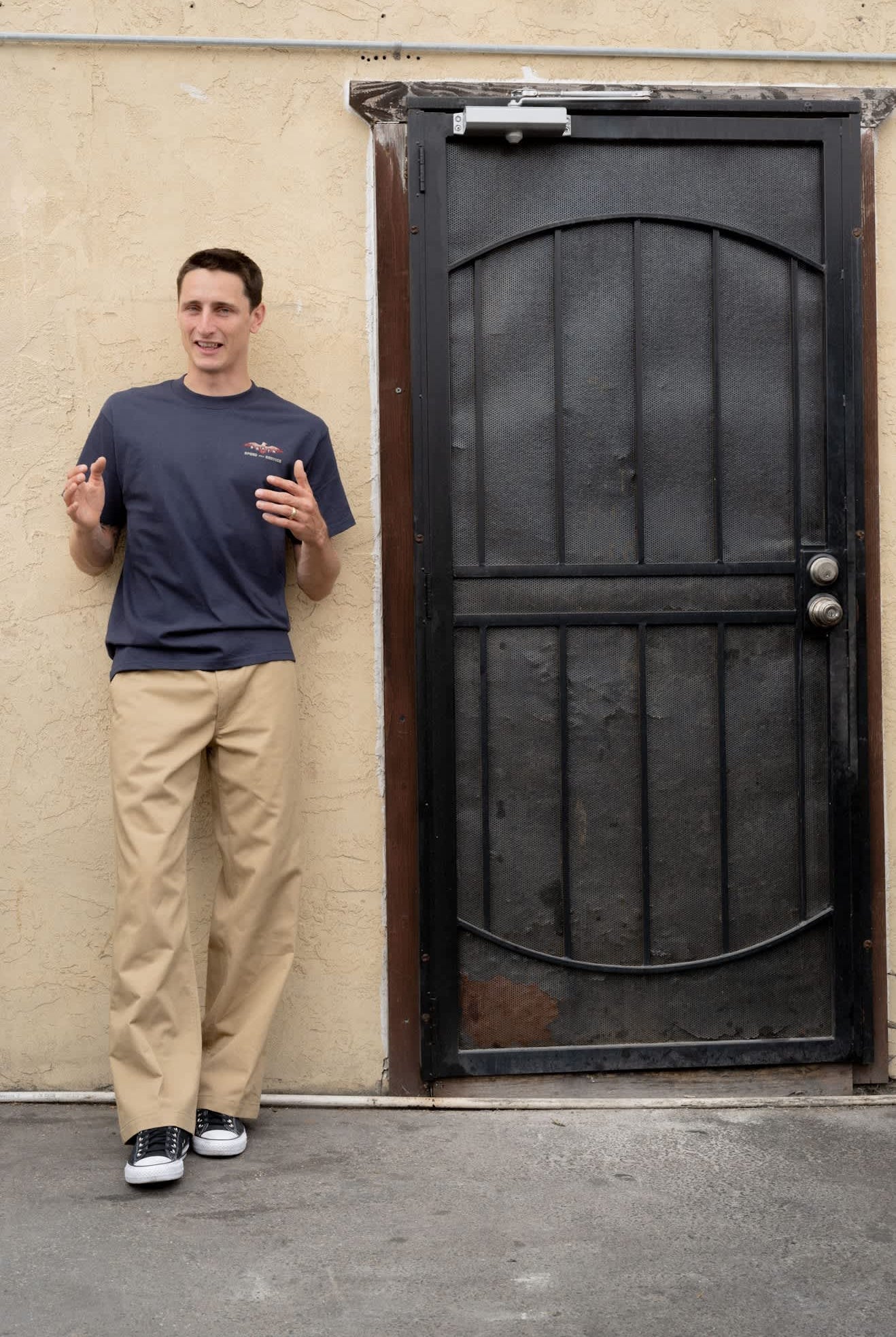 Men's Eagle Speed Shop Short Sleeve Standard T-Shirt in the color Navy - Men's Lifestyle image