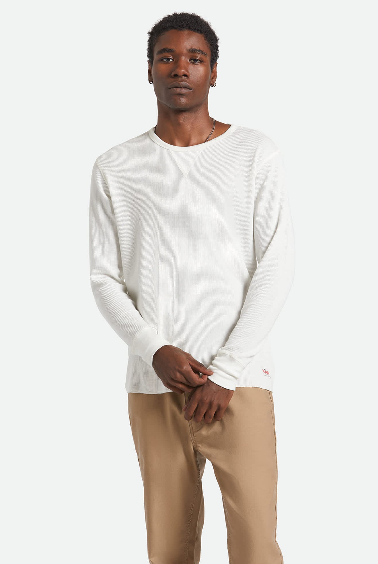 Men's Altered Threads L/S Thermal in the color Off White - Men's Front View