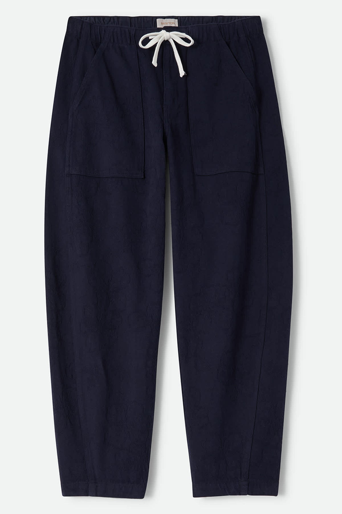 Women's Utility Everyday Barrel Pant in the color Washed Navy - Front Product View