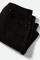 Men's Builders Carpenter Baggy Short in the color Washed Black - Additional Laydown image