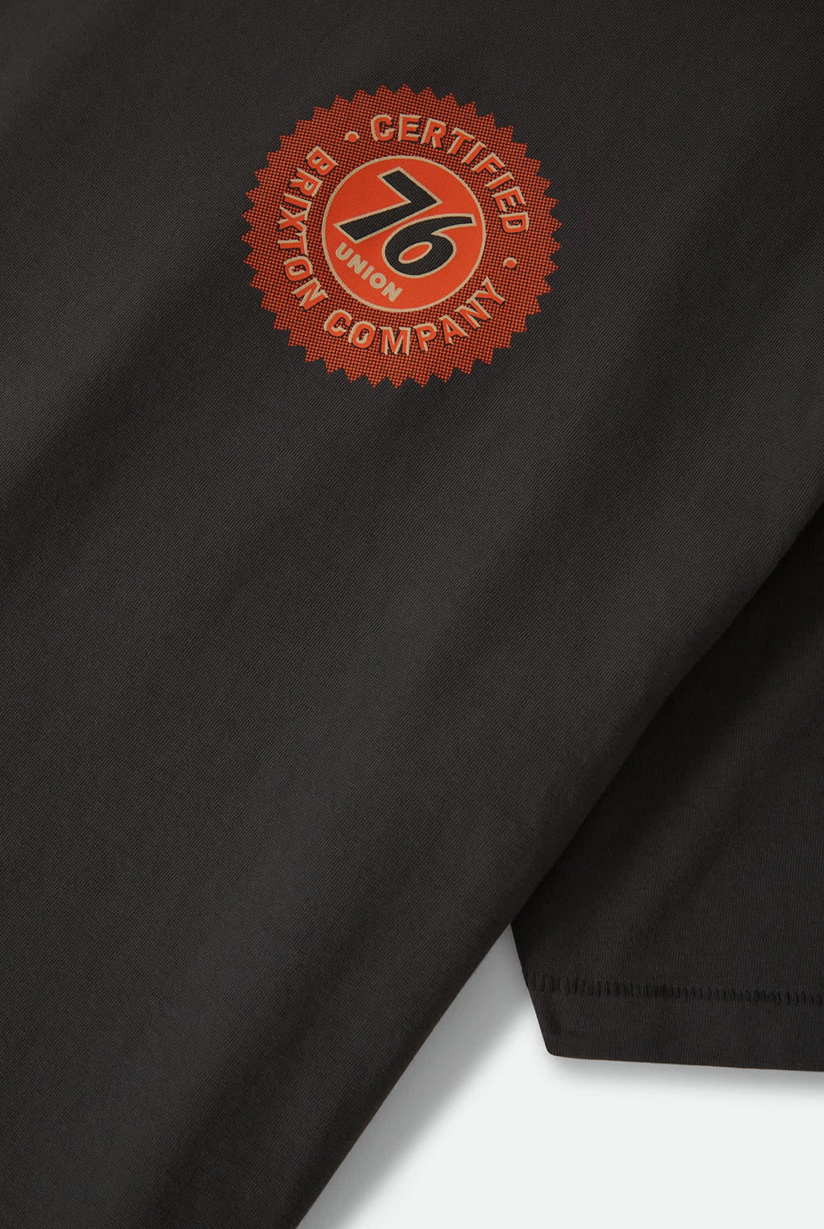 Men's 76 Certified Relaxed T-Shirt in the color Washed Black - Additional Laydown image