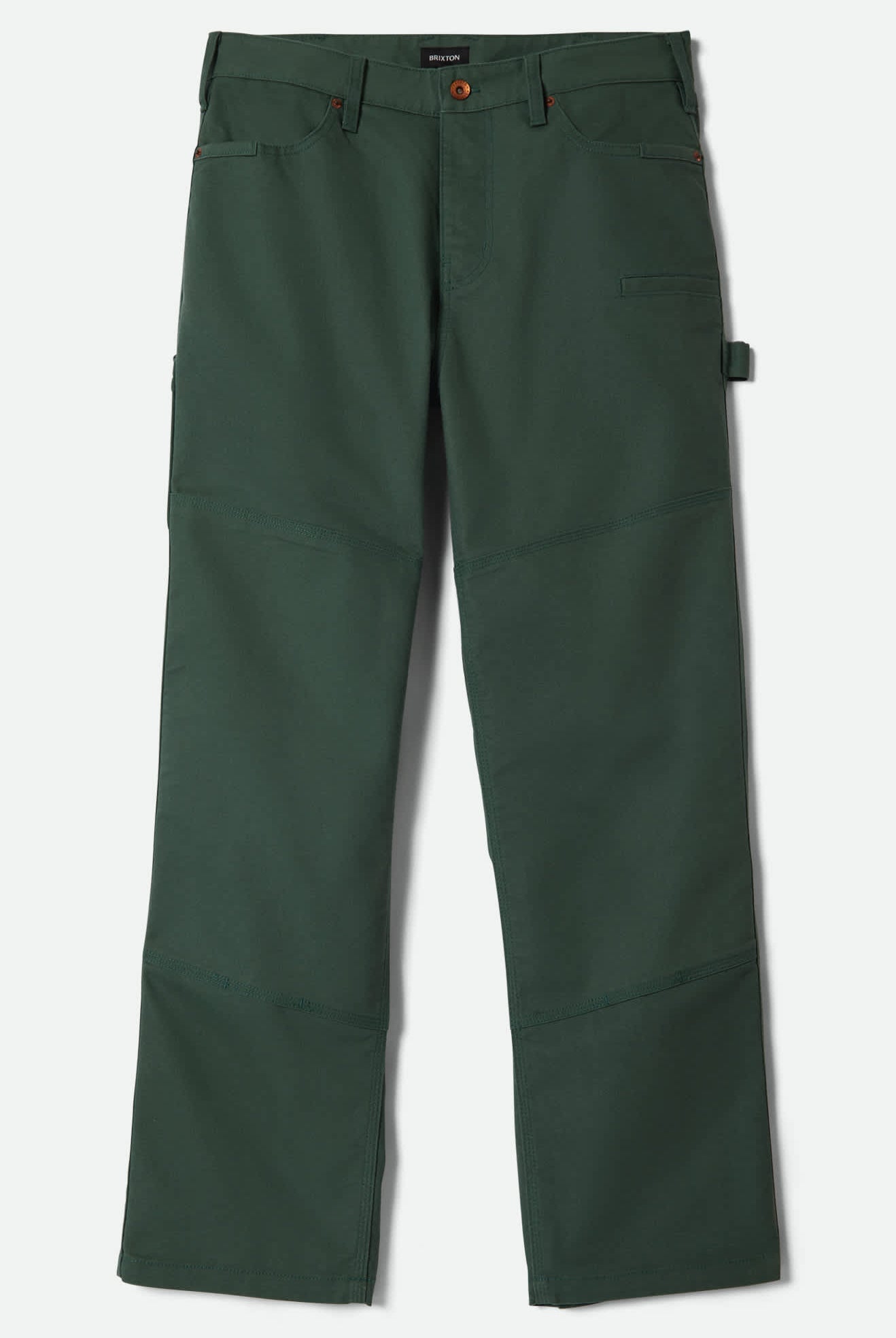 Men's Builders Carpenter Stretch Pant in the color Primary Green - Front Product View