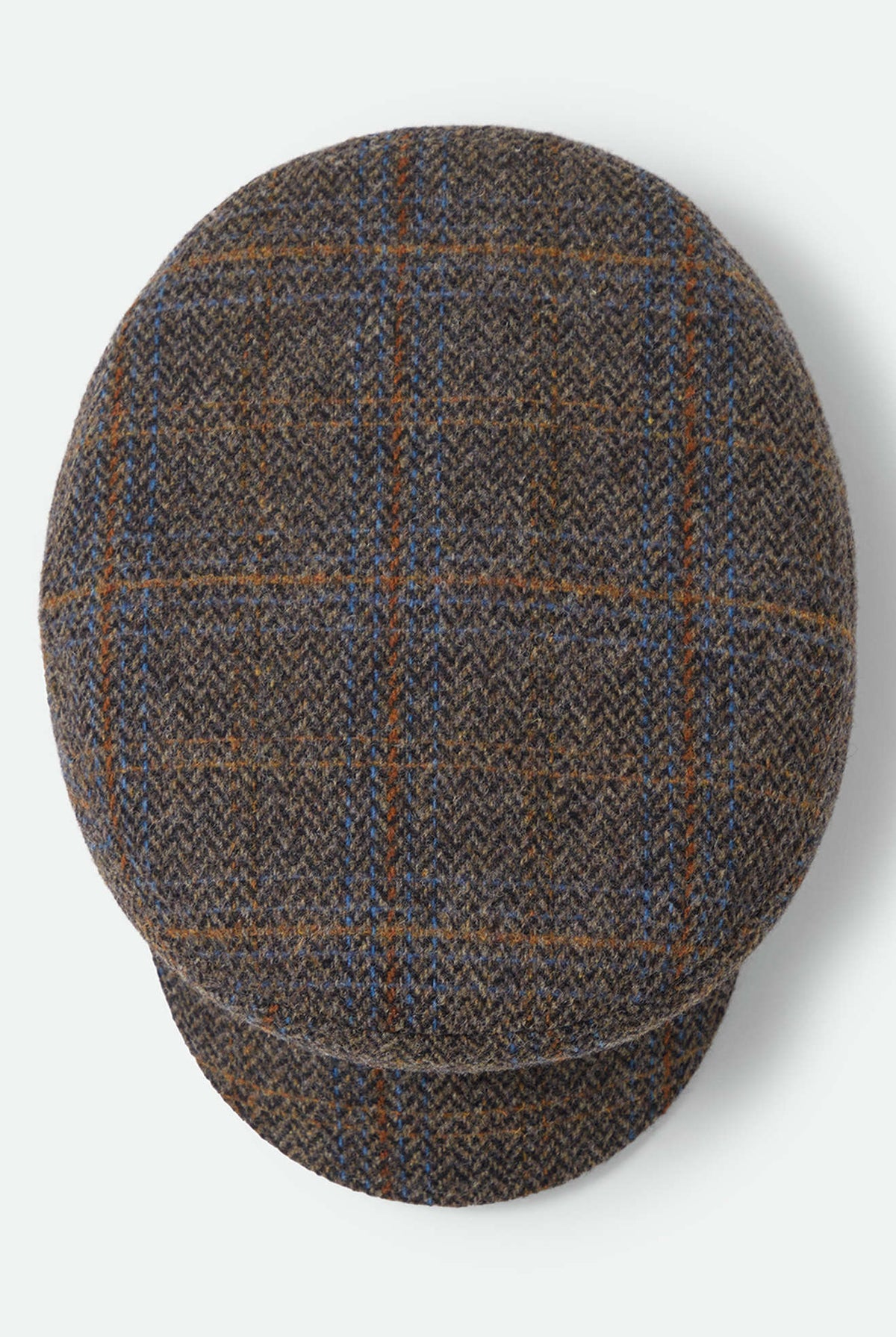 Unisex Fiddler Fisherman Cap in the color Slate Blue/Sepia/Orange - Additional Laydown image