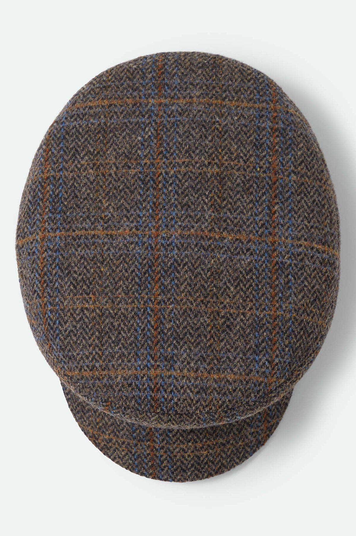 Unisex Fiddler Fisherman Cap in the color Slate Blue/Sepia/Orange - Additional Laydown image