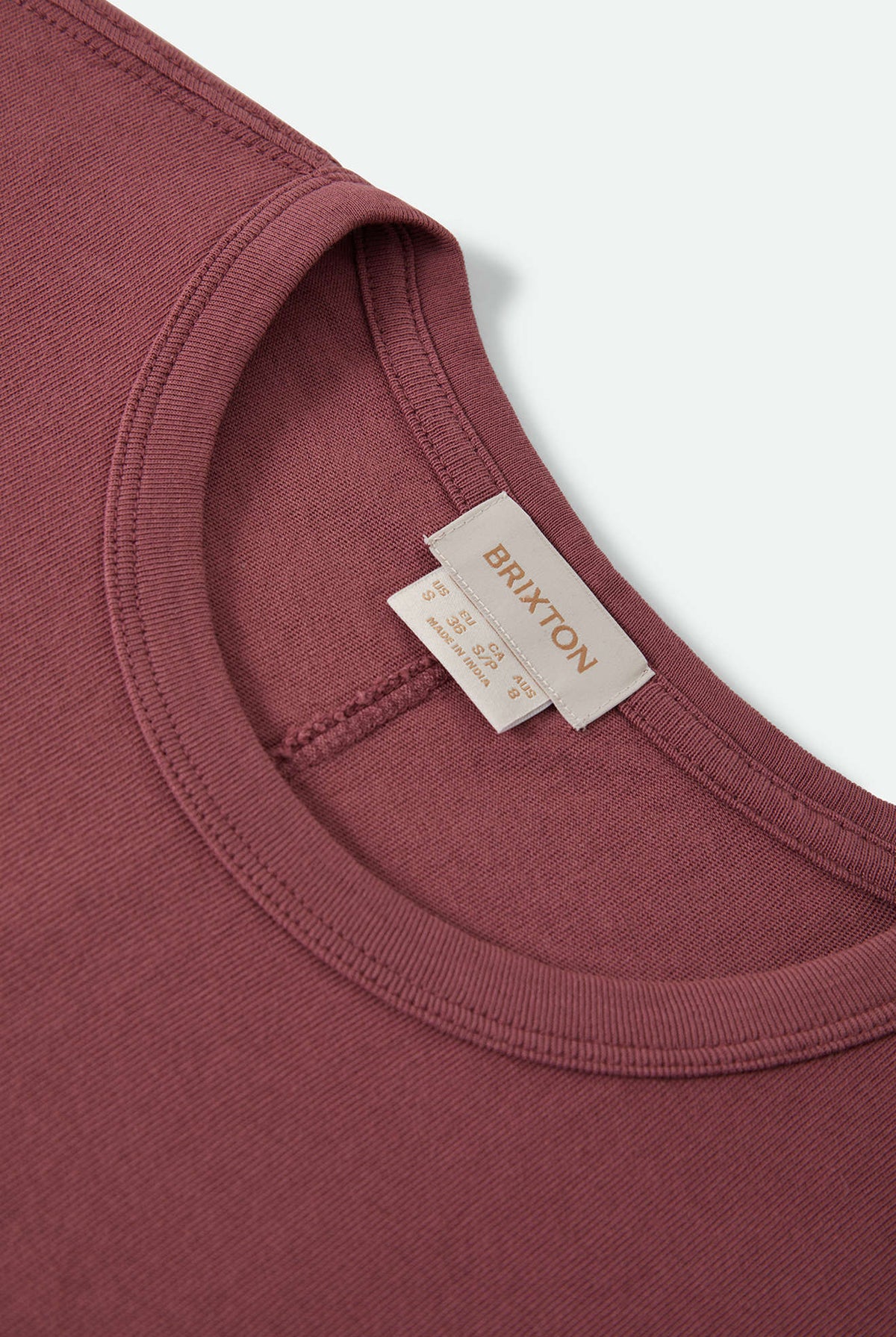 Women's Carefree Organic Garment Dye Perfect T-Shirt in the color Wild Ginger - Additional Laydown image