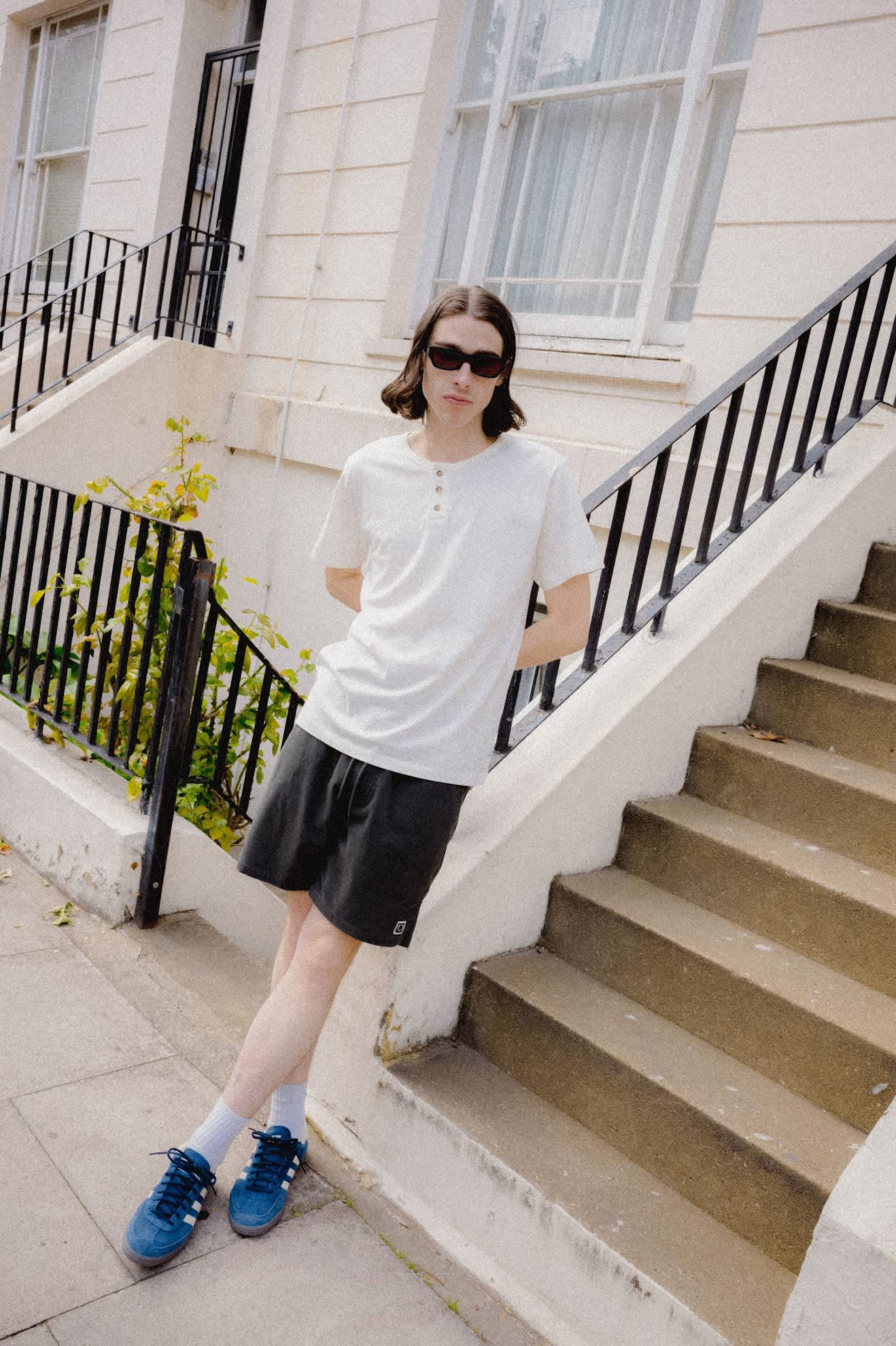 Men's Brixton Baseline Henley T-Shirt in the color Off White Vintage Wash - Men's Lifestyle image