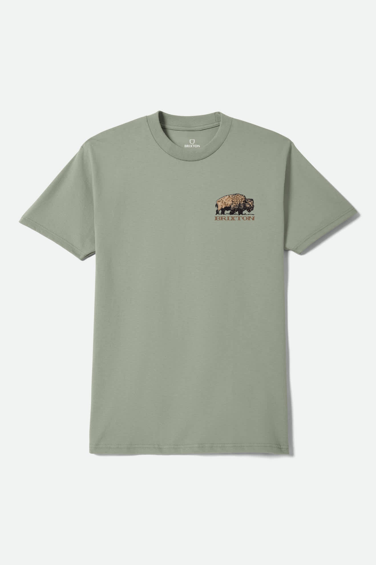 Men's Coba Short Sleeve Shirt in the color Desert Green - Front Product View