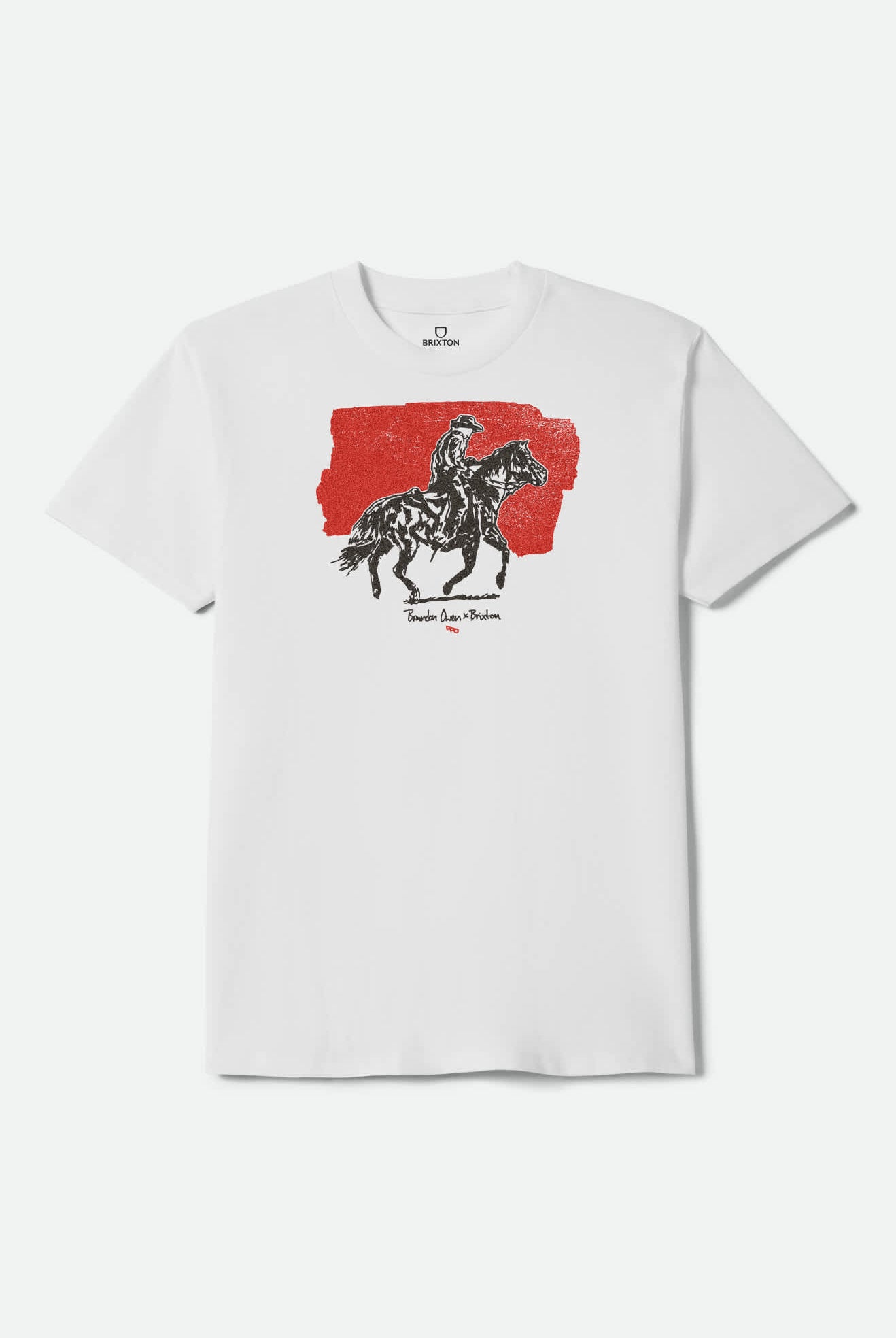 Men's Duston Short Sleeve Shirt in the color White - Front Product View