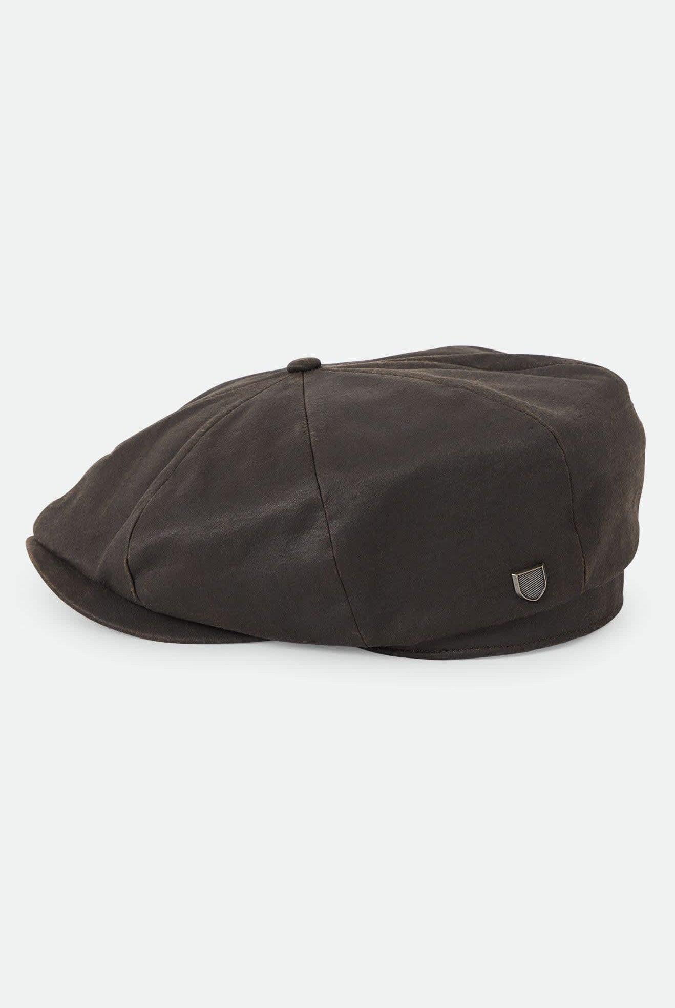 Unisex Brood Baggy Flannel Snap Cap in the color Brown Faux Leather - Additional Laydown image