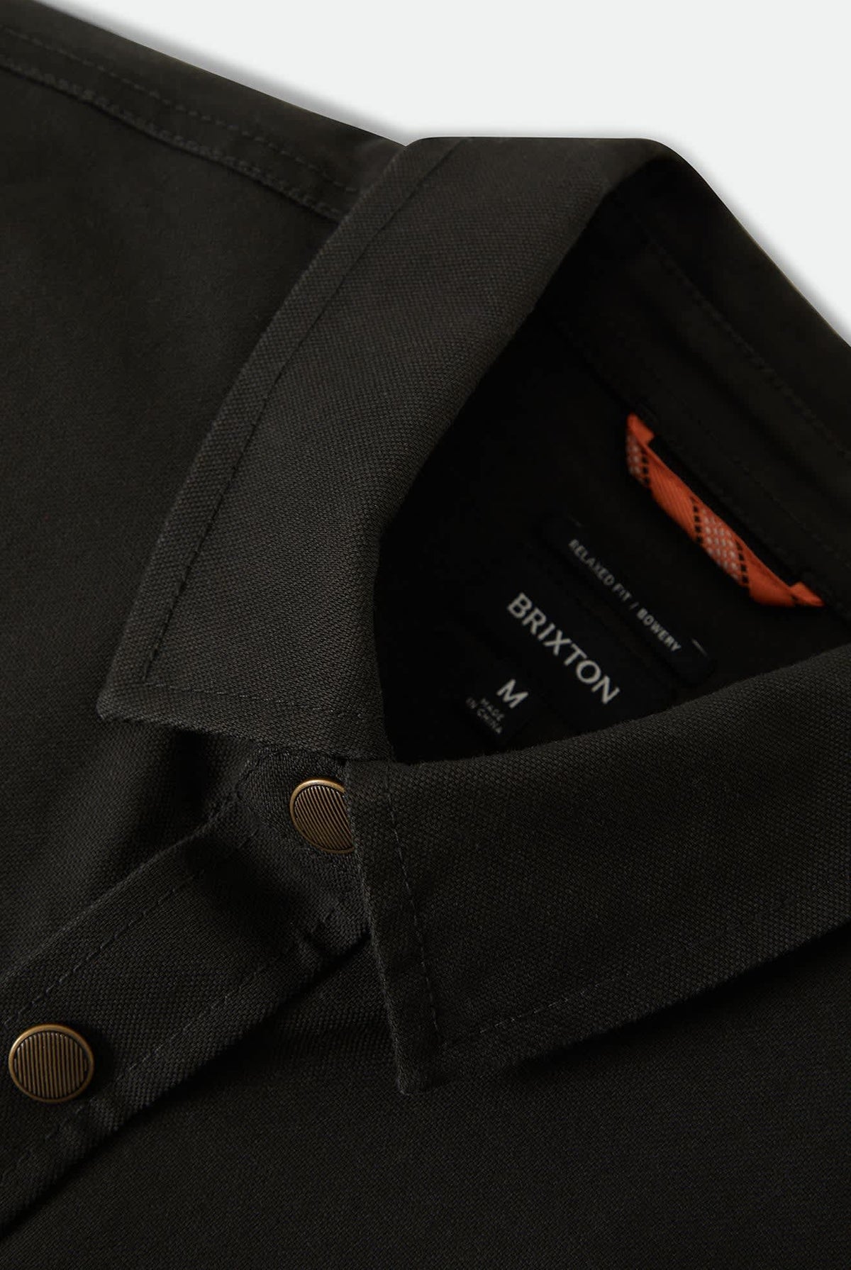 Men's Builders Stretch Overshirt in the color Black - Additional Laydown image