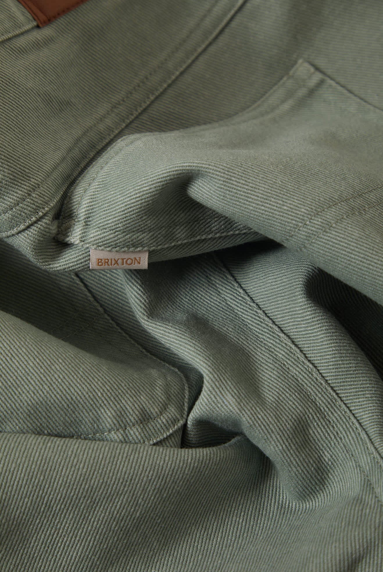 Women's The Alba Baggy Carpenter Short in the color Washed Sage Green - Additional Laydown image