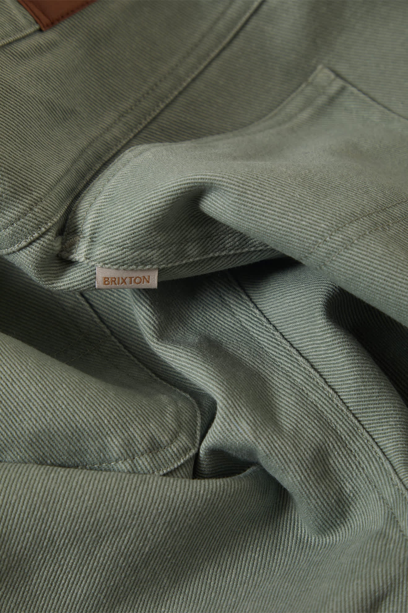 Women's The Alba Baggy Carpenter Short in the color Washed Sage Green - Additional Laydown image