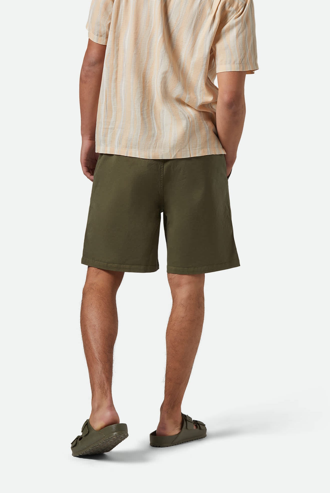 Men's Everyday Vintage Wash Short in the color Washed Ivy Green - Men's Back View