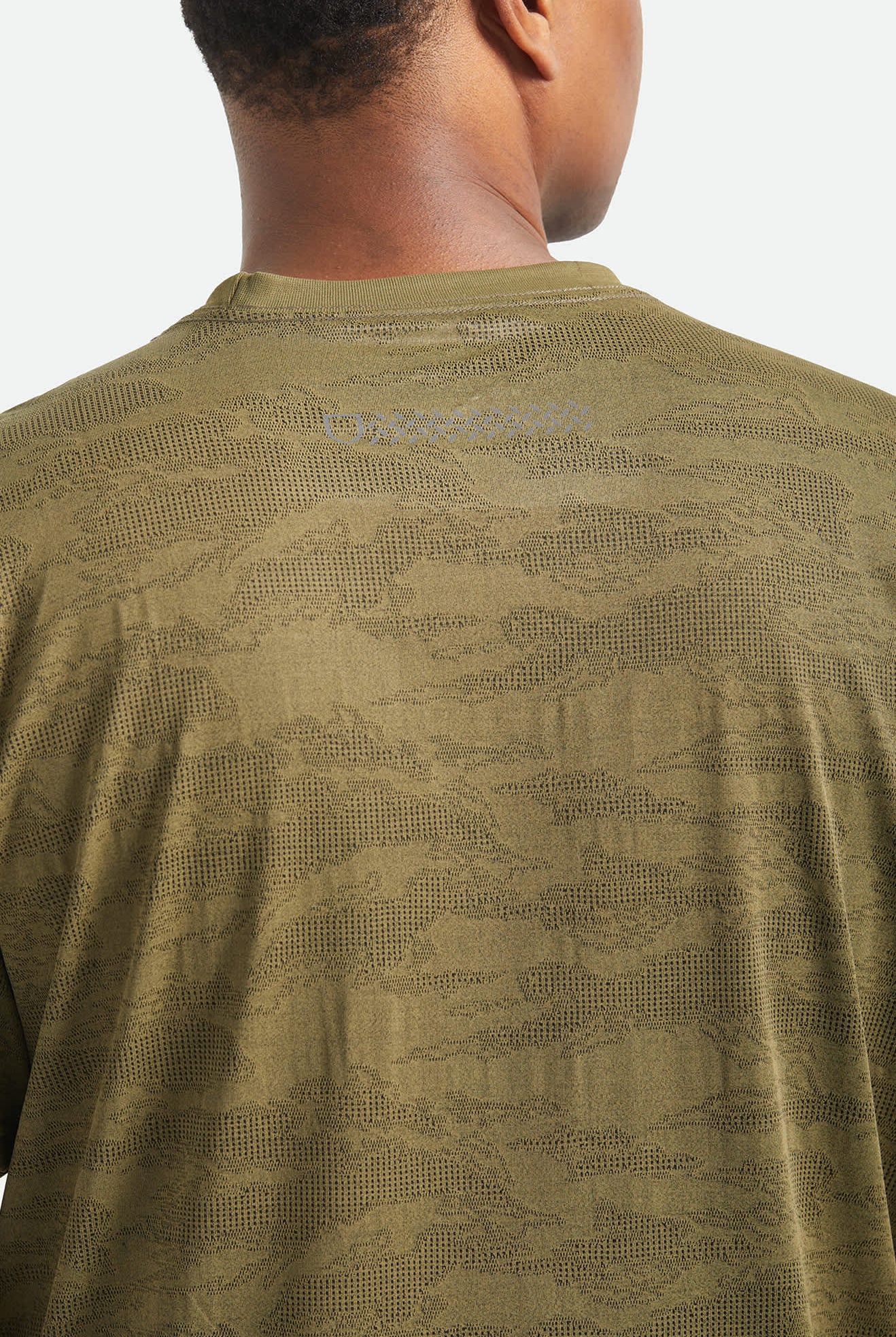 Men's Journey Short Sleeve Pocket T-Shirt in the color Olive Tiger Camo - Additional Fit image