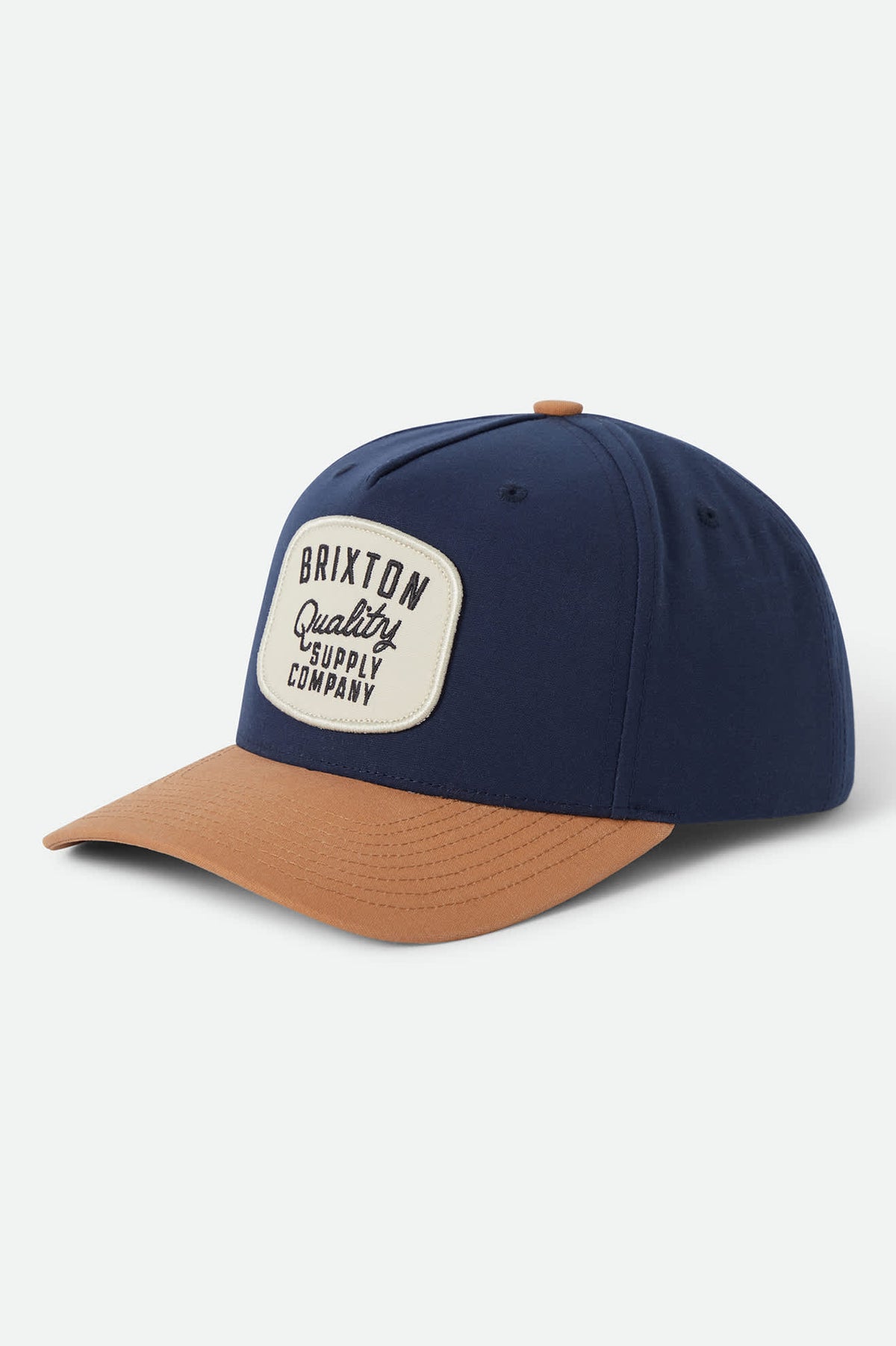 Unisex Hubal Snapback in the color Washed Navy/Dusted Ochre - Front Product View